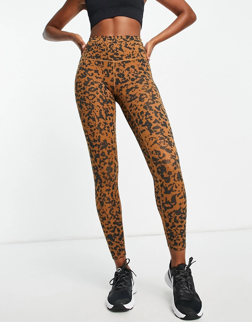 Varley – Let's move – Leggings mit hohem Bund und verzerrtem Tiermotiv-Bunt günstig online kaufen