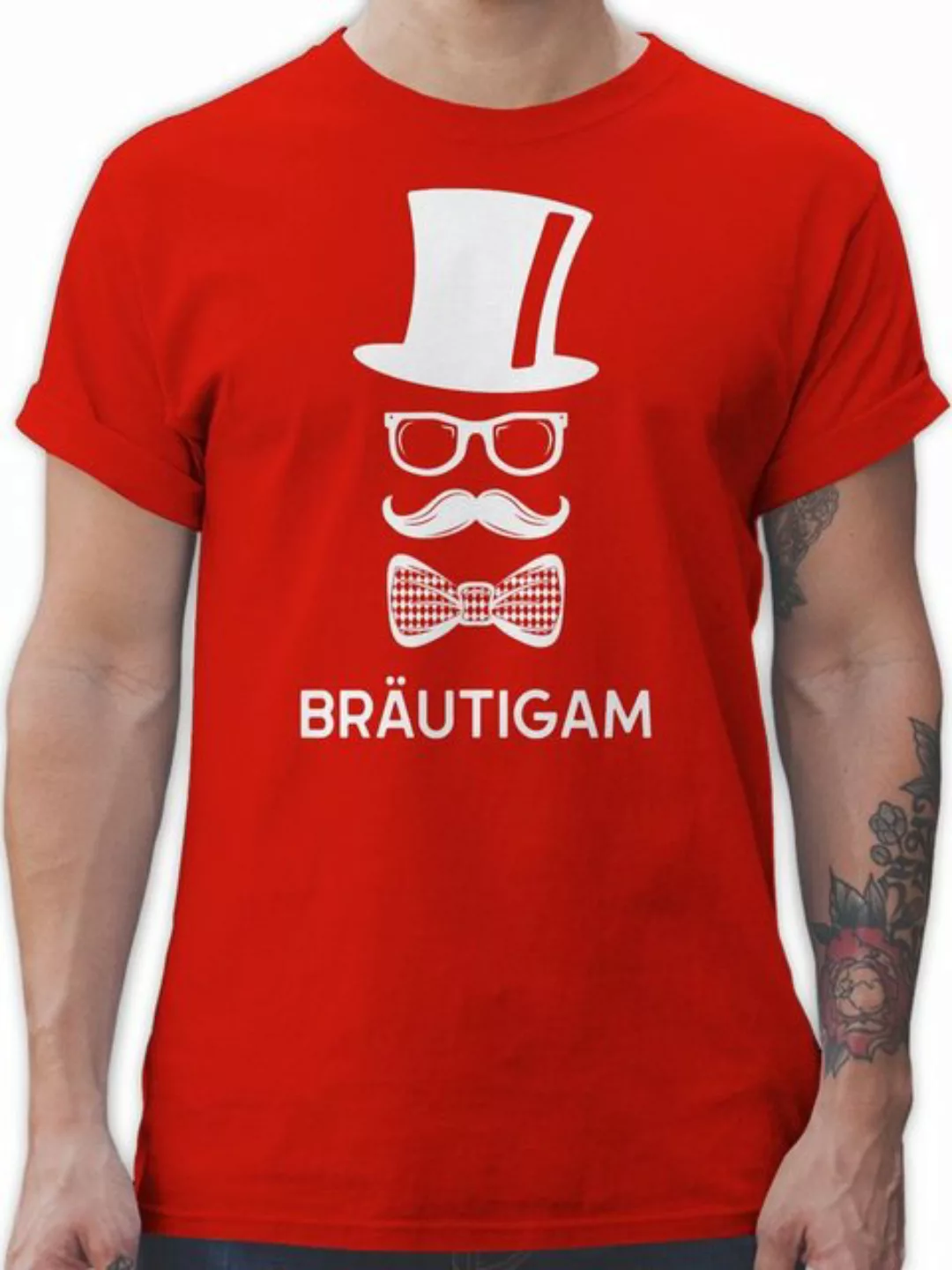 Shirtracer T-Shirt Bräutigam Gentleman JGA Männer günstig online kaufen