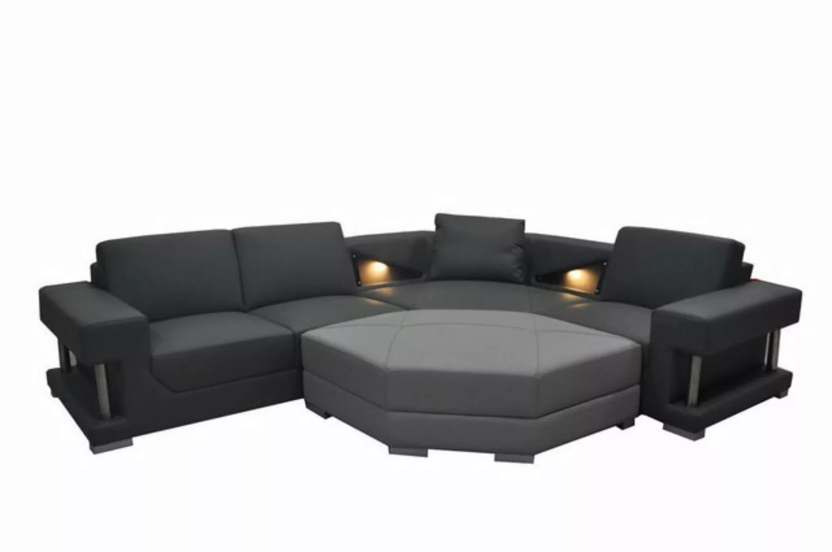 Xlmoebel Ecksofa Textile Eckcouch mit Polsterung für das Wohnzimmer - Eckga günstig online kaufen