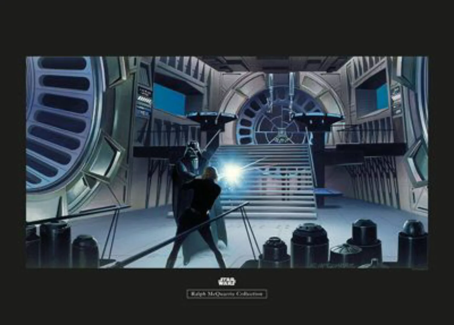 KOMAR Wandbild - Star Wars Classic RMQ Vader Luke Throneroom - Größe: 70 x günstig online kaufen