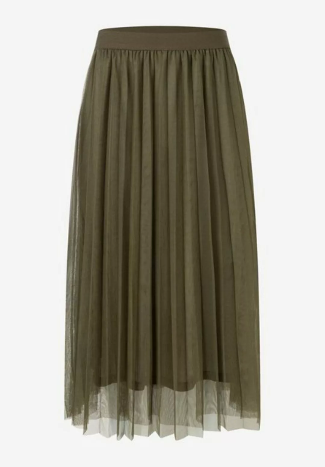 MORE&MORE Sommerrock Mesh Skirt, fine olive günstig online kaufen