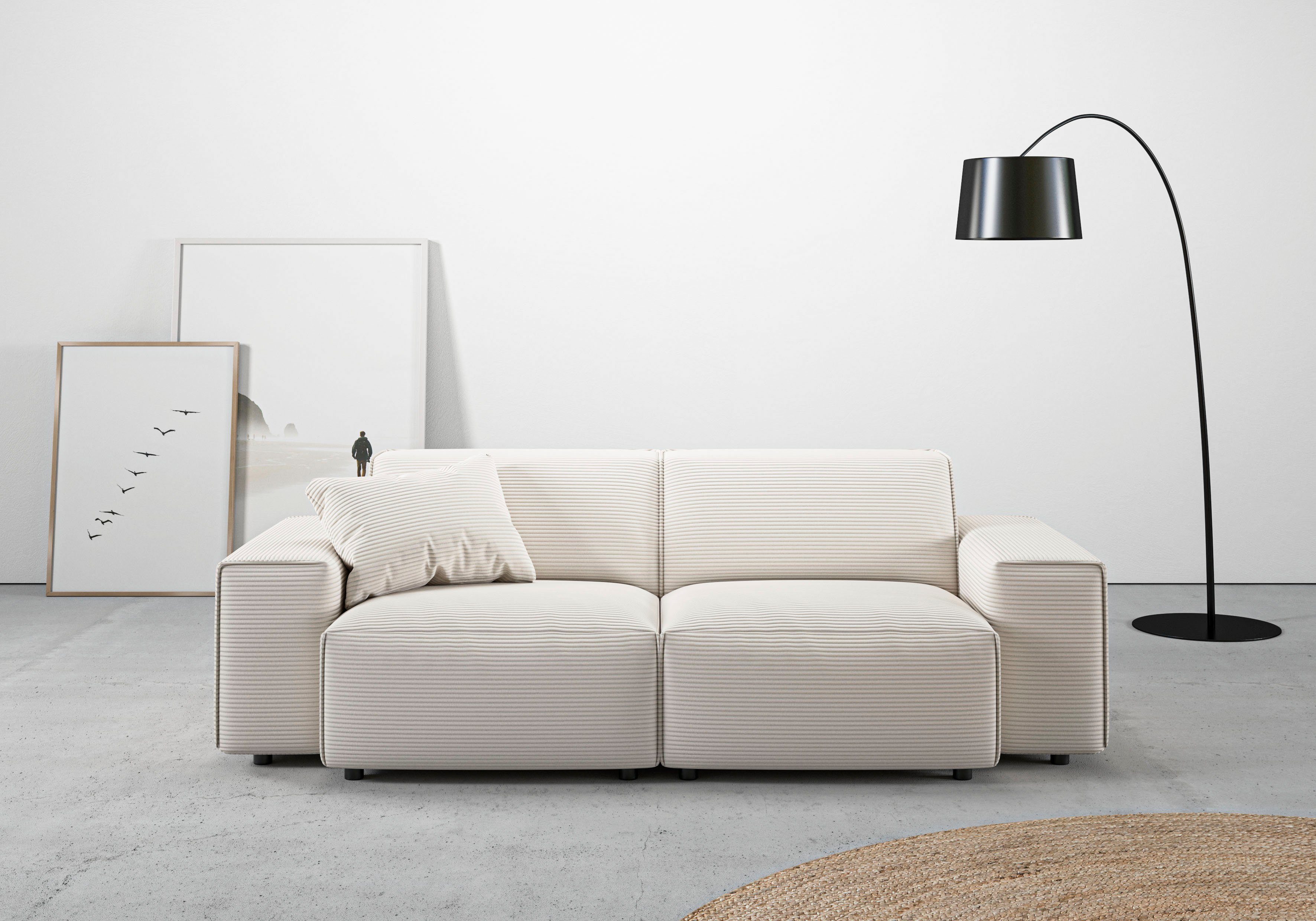 andas 2,5-Sitzer "Glimminge auch in Breitcord, Feincord + Easy care-Bezug", günstig online kaufen