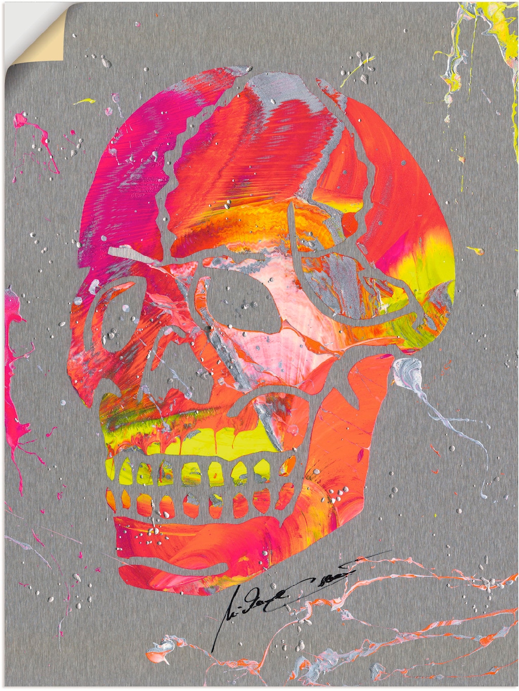 Artland Wandbild »Totenkopf 2«, Körper, (1 St.), als Alubild, Outdoorbild, günstig online kaufen