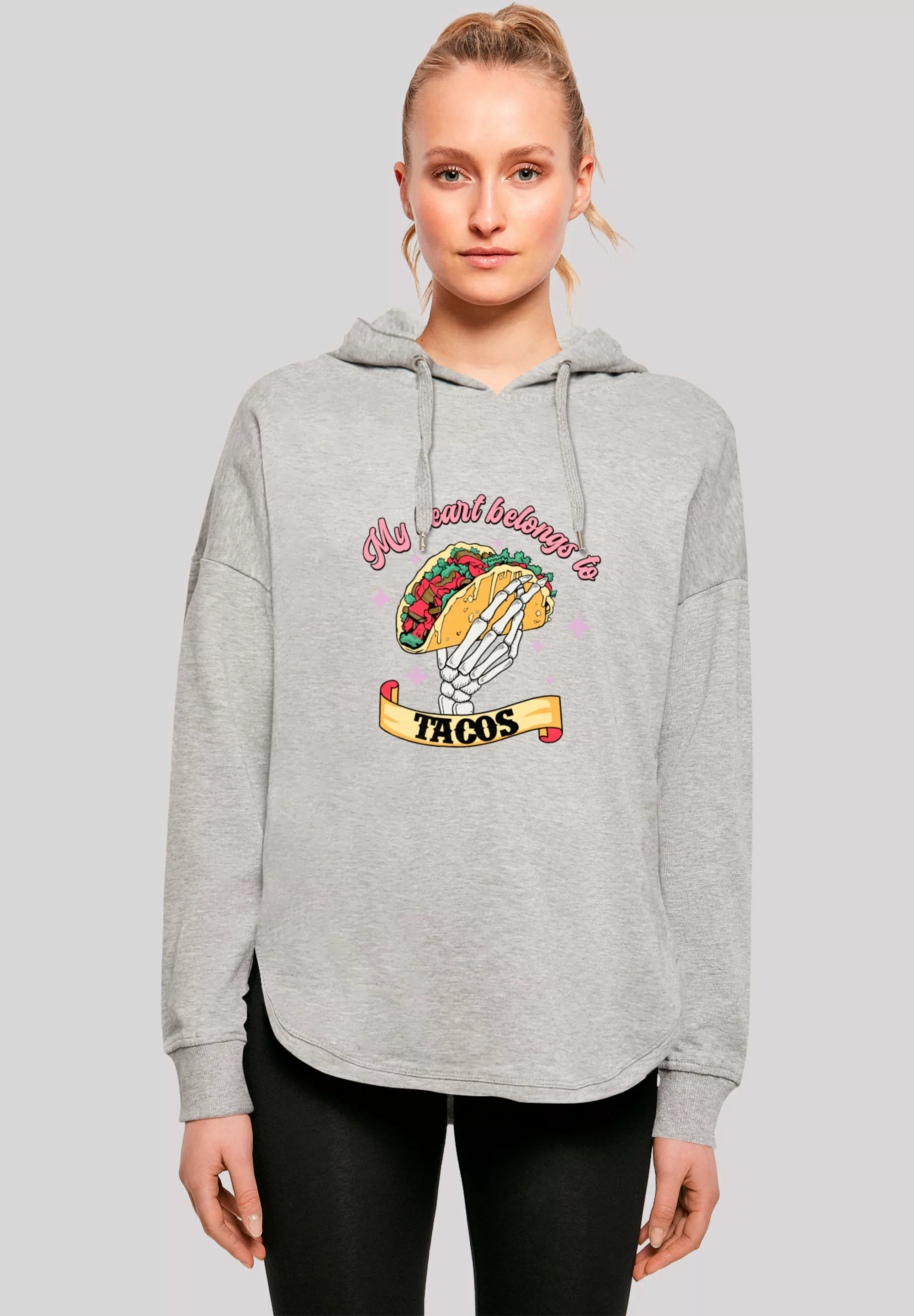 F4NT4STIC Kapuzenpullover "Anti Valentinstag My Herz belongs to tacos", Pre günstig online kaufen