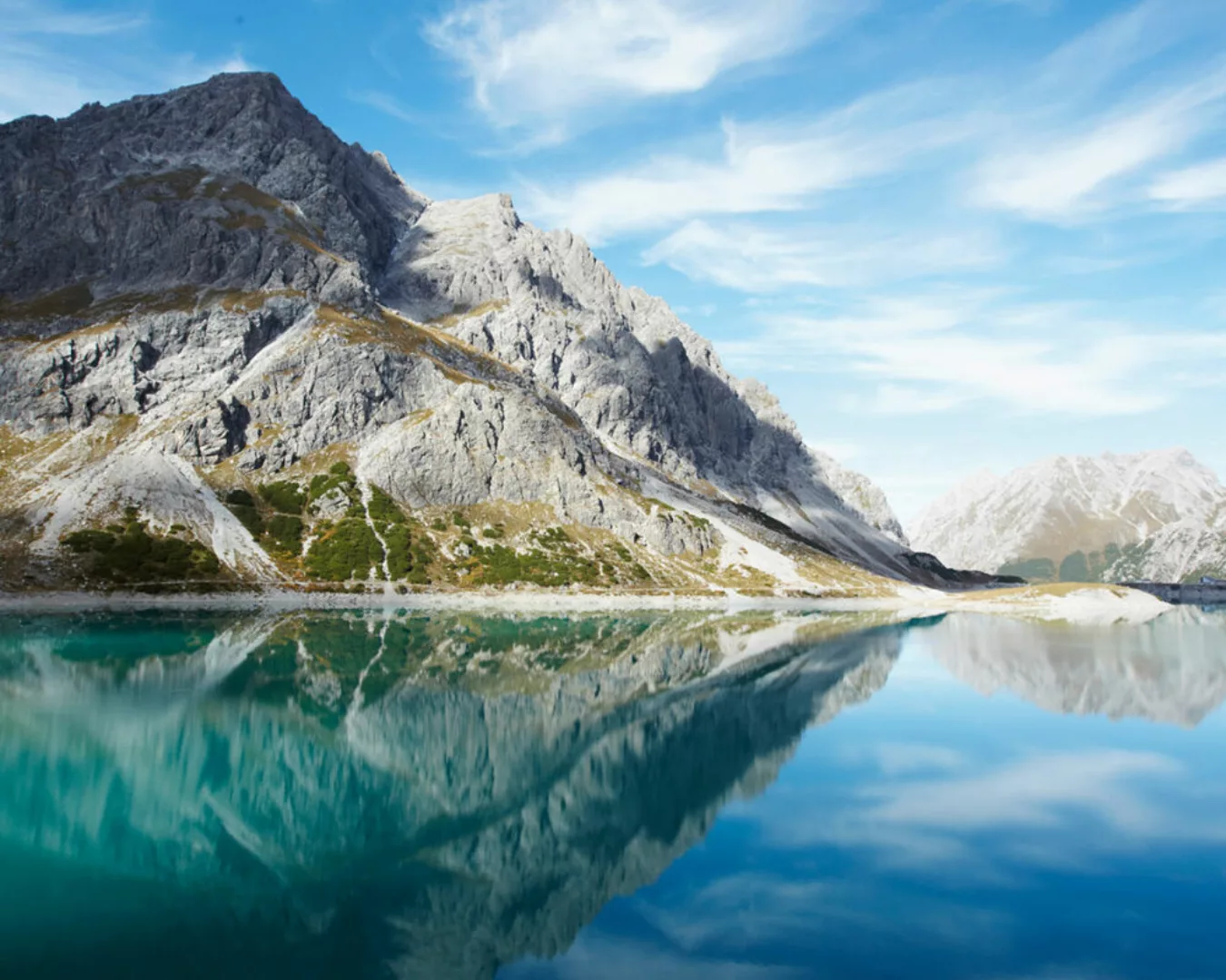 Fototapete "Bergsee klar" 4,00x2,50 m / Strukturvlies Klassik günstig online kaufen