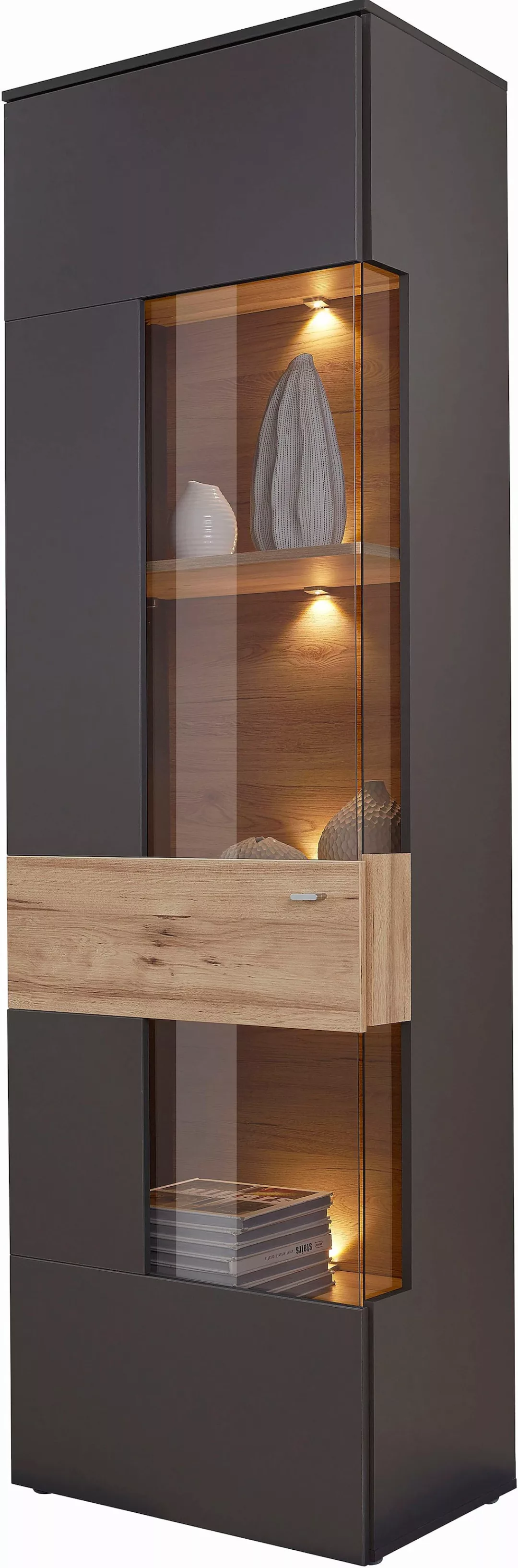 FORTE Vitrine, Höhe 203 cm, inkl. Beleuchtung günstig online kaufen