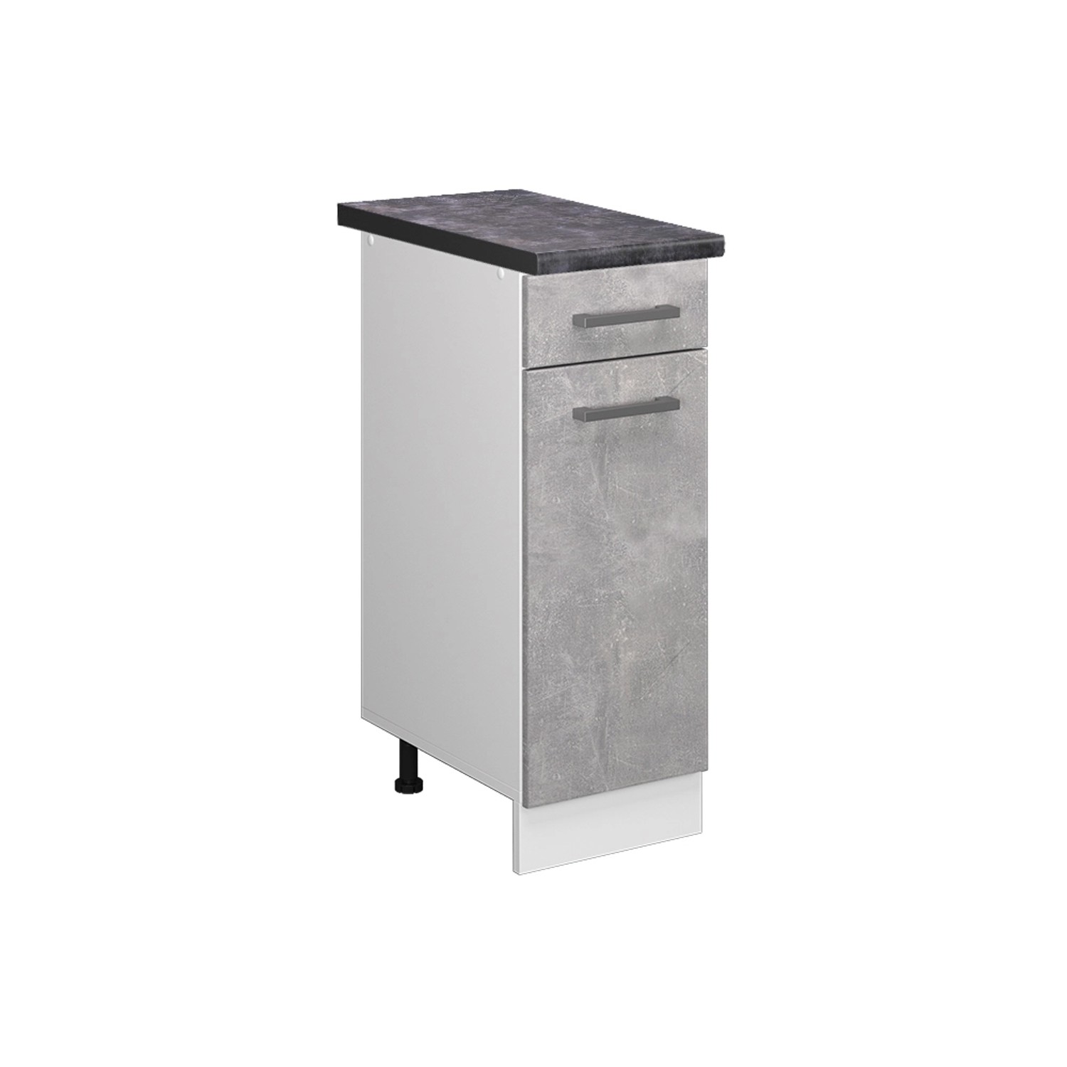 Vicco Unterschrank R-Line, Beton/Weiß, 30 cm, günstig online kaufen