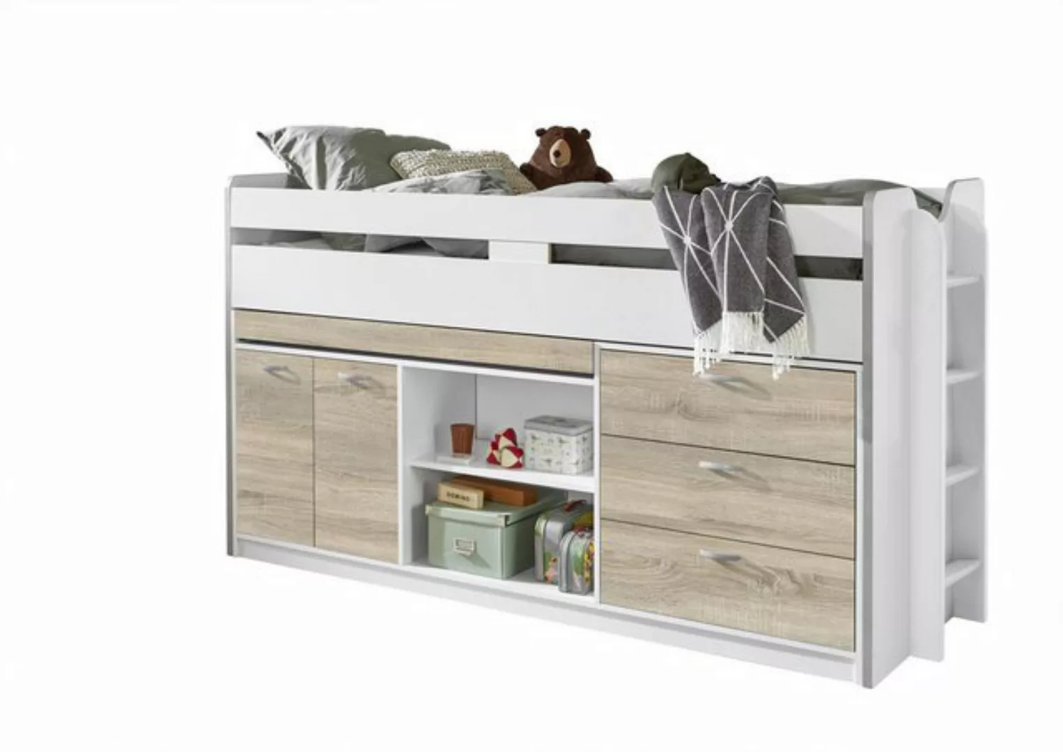 58 aufm Kessel Bettgestell Hochbett Gigi 217x94x124 Kinderbett Holznachbild günstig online kaufen