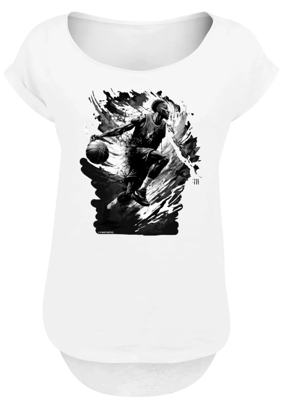 F4NT4STIC T-Shirt "Basketball Splash Sport LONG", Print günstig online kaufen