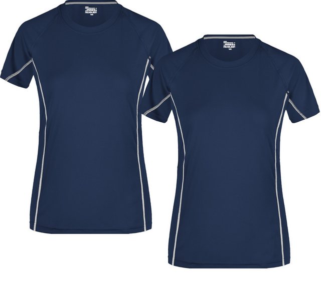 James & Nicholson Laufshirt Doppelpack Damen Sportshirt mit reflektierenden günstig online kaufen