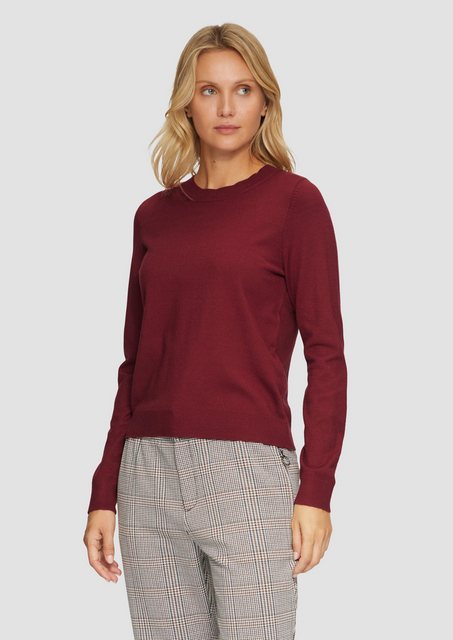 s.Oliver Strickpullover Weicher Pullover mit Rundhalsausschnitt aus Viskose günstig online kaufen