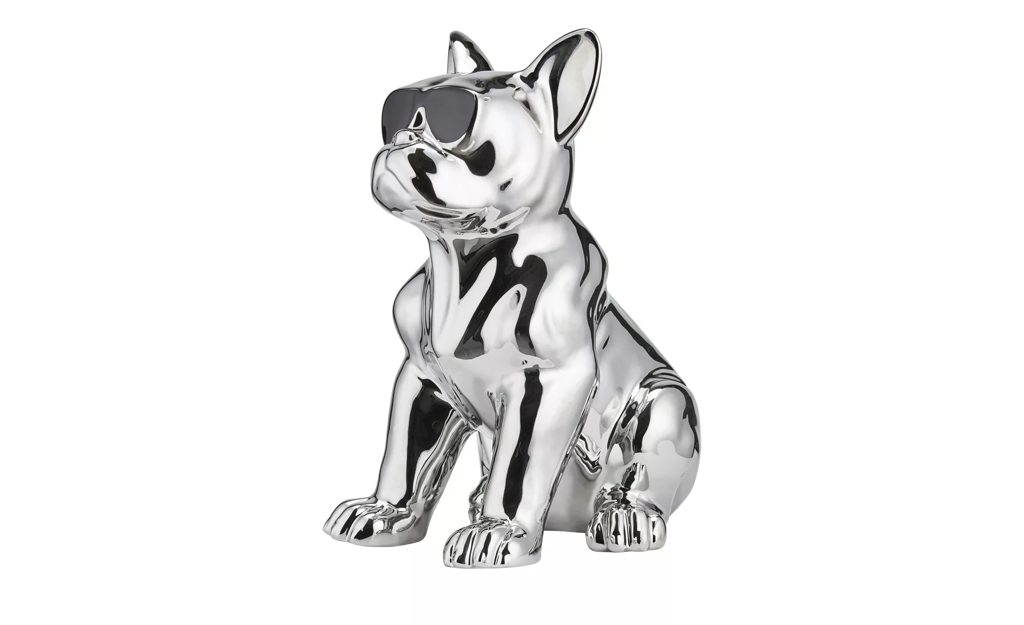 Deko Hund ¦ silber ¦ Porzellan ¦ Maße (cm): B: 19 H: 29 T: 24 Accessoires > günstig online kaufen