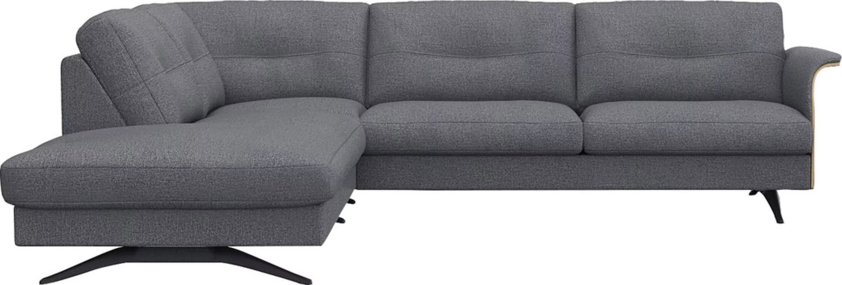 FLEXLUX Ecksofa "Glow, super bequem durch hochwertigem Sitzaufbau mit Feder günstig online kaufen
