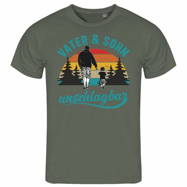 deinshirt Print-Shirt Herren T-Shirt Vater und Sohn Unschlagbar Funshirt mi günstig online kaufen