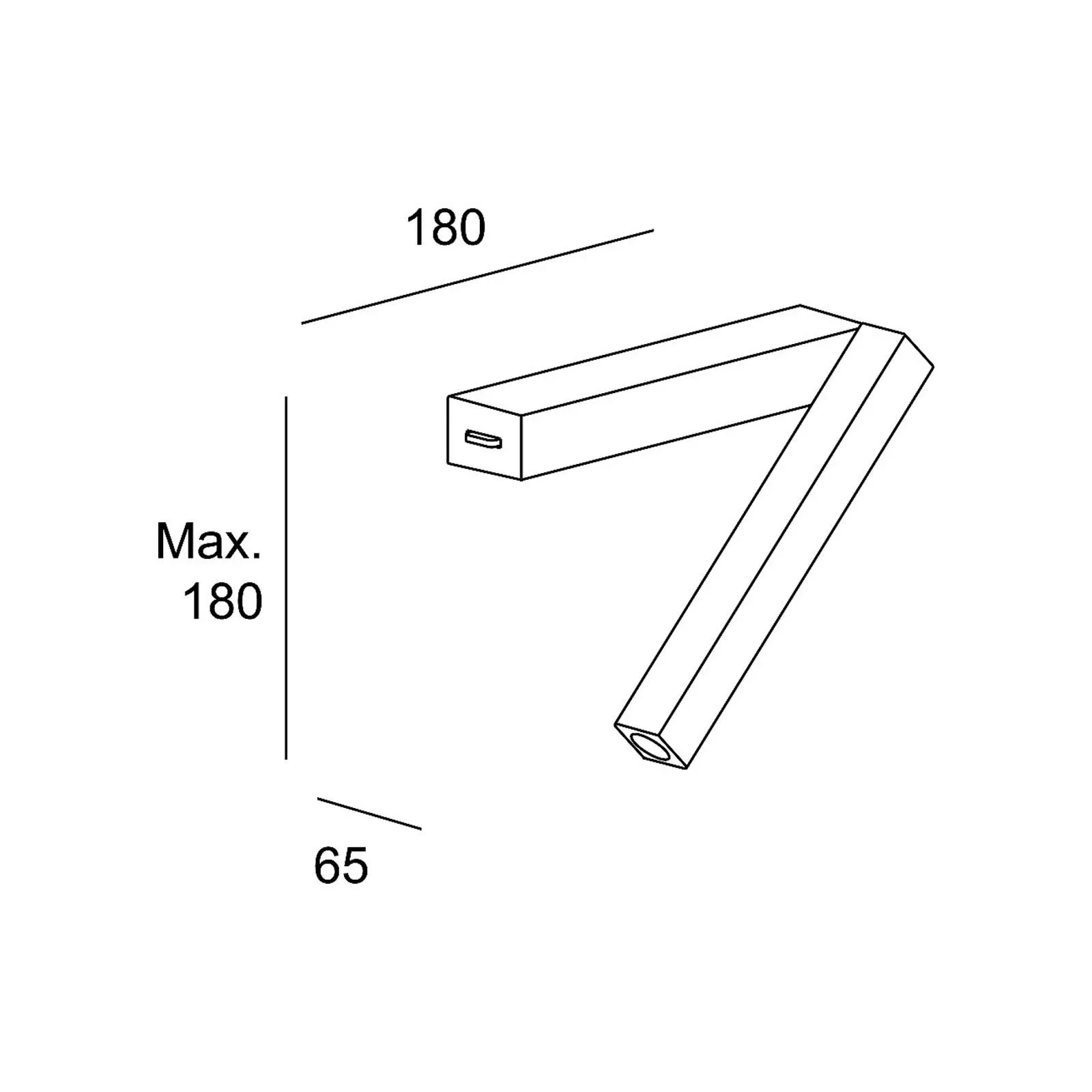 LEDS-C4 Hall Slim Wand-Leseleuchte mit LED weiß günstig online kaufen