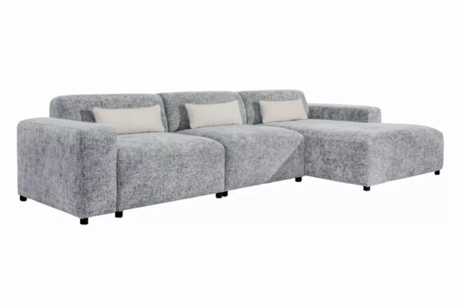 Furnix Ecksofa ROLIA MAX Sofa in L-Form Polstercouch mit Ottomane, mit Rela günstig online kaufen