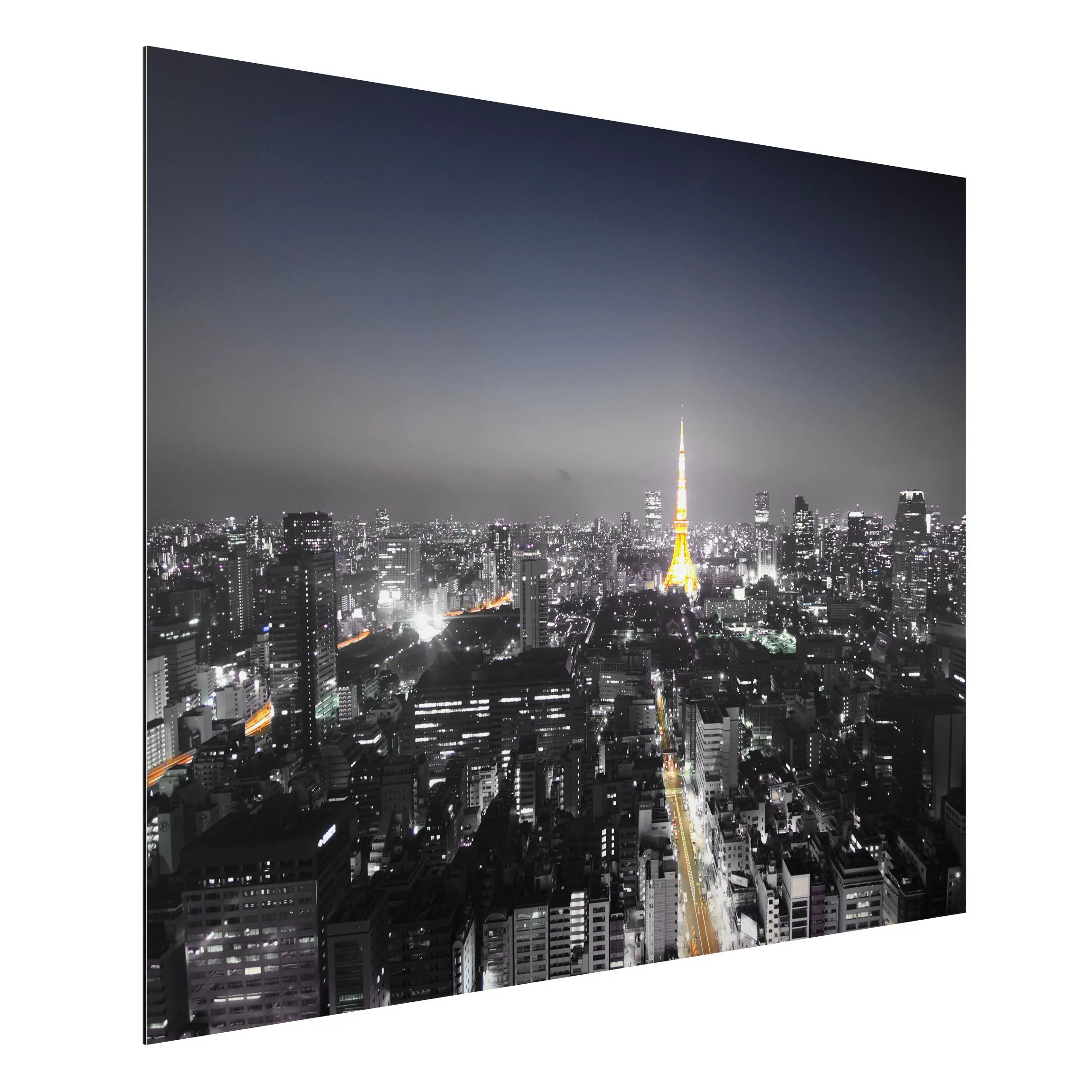 Alu-Dibond Bild Architekur & Skyline - Querformat 4:3 Tokio günstig online kaufen