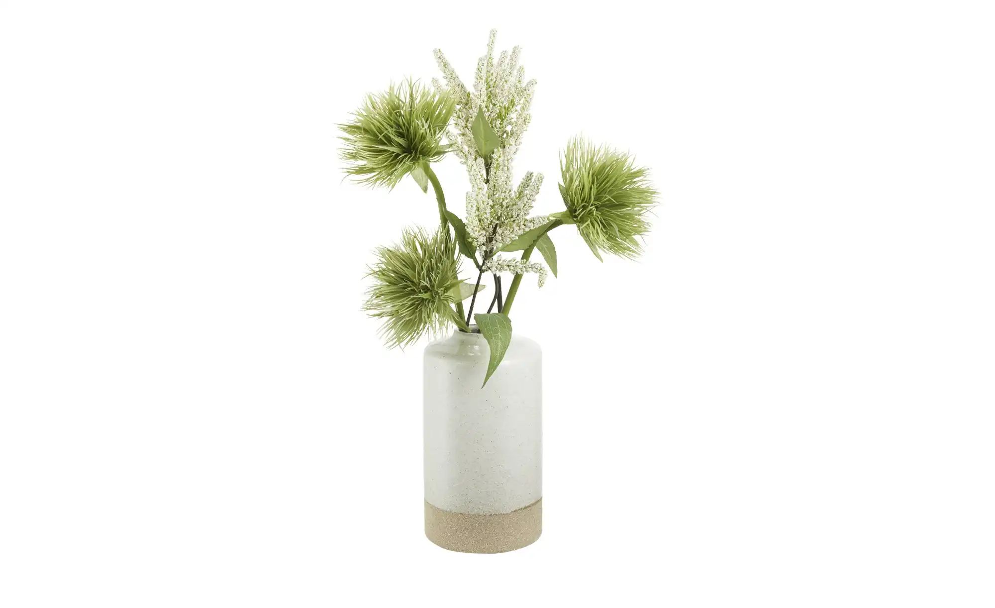 HOME STORY Vase   ¦ weiß ¦ Steingut ¦ Maße (cm): H: 26  Ø: 14.5 Accessoires günstig online kaufen