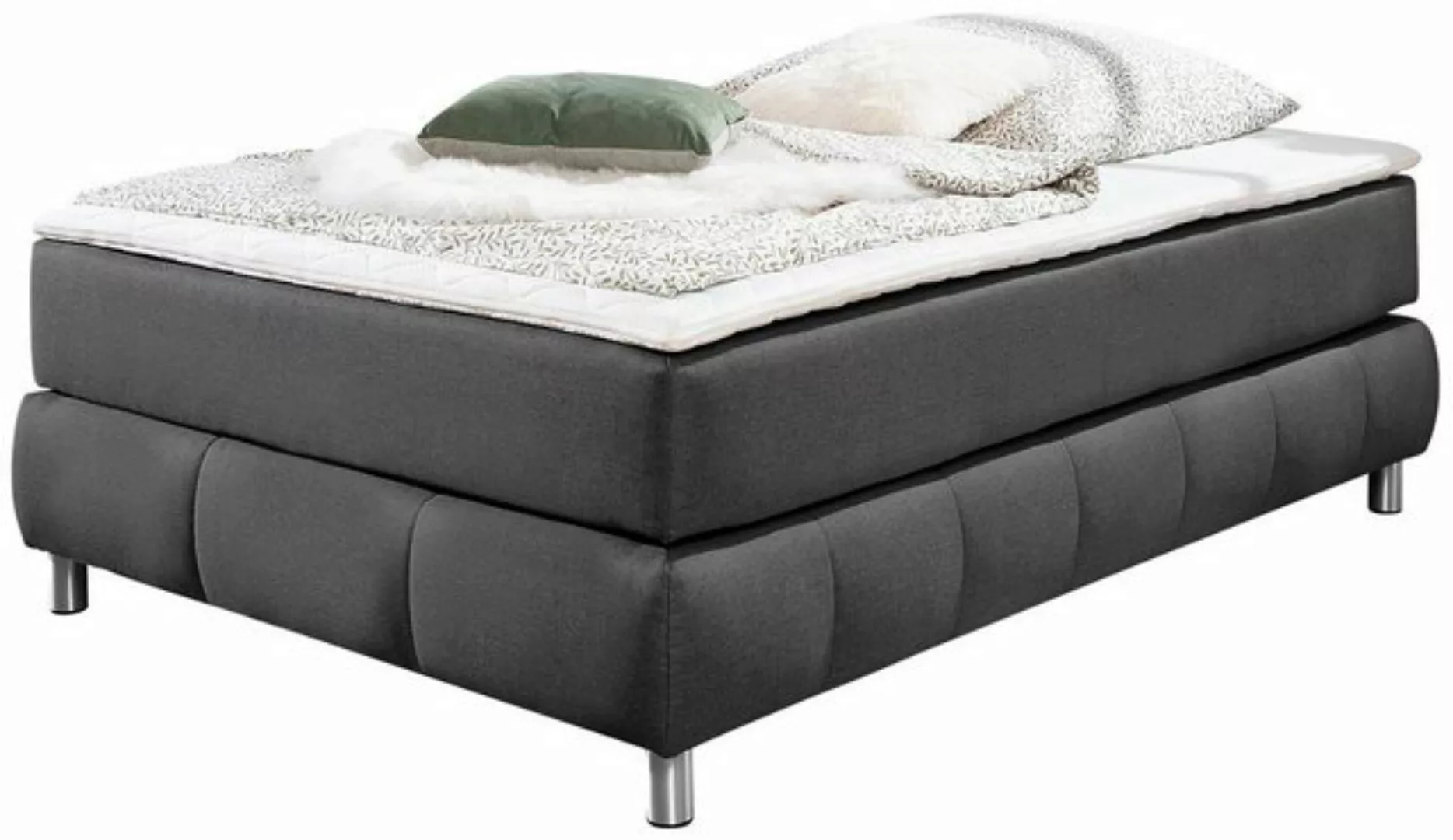 andas Boxspringbett Salo, Ohne Kopfteil, inkl. Topper, auch in Überlänge 22 günstig online kaufen