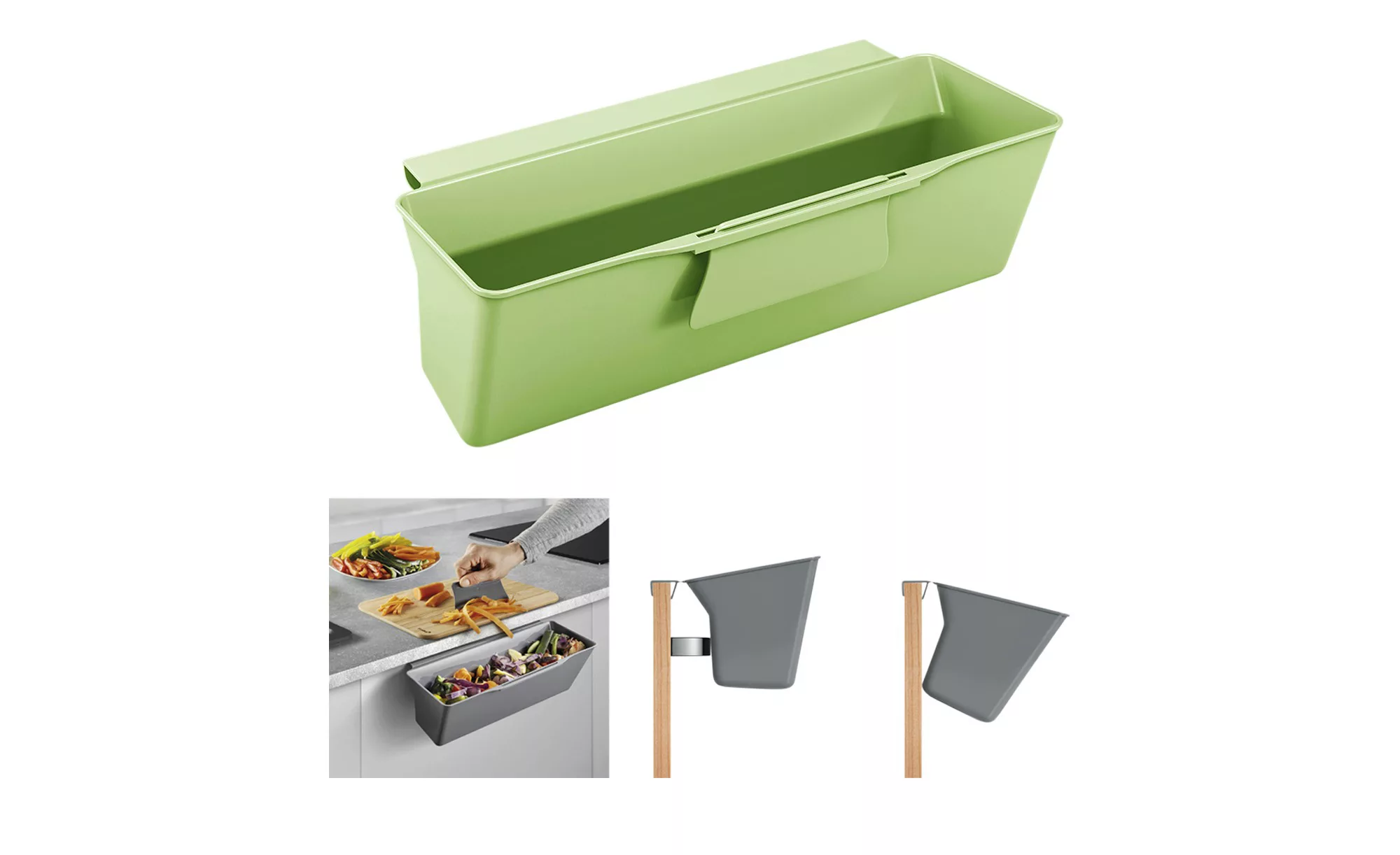 Auffangschale für Küchenabfälle  "Clean Tex" - grün - Kunststoff - 35 cm - günstig online kaufen