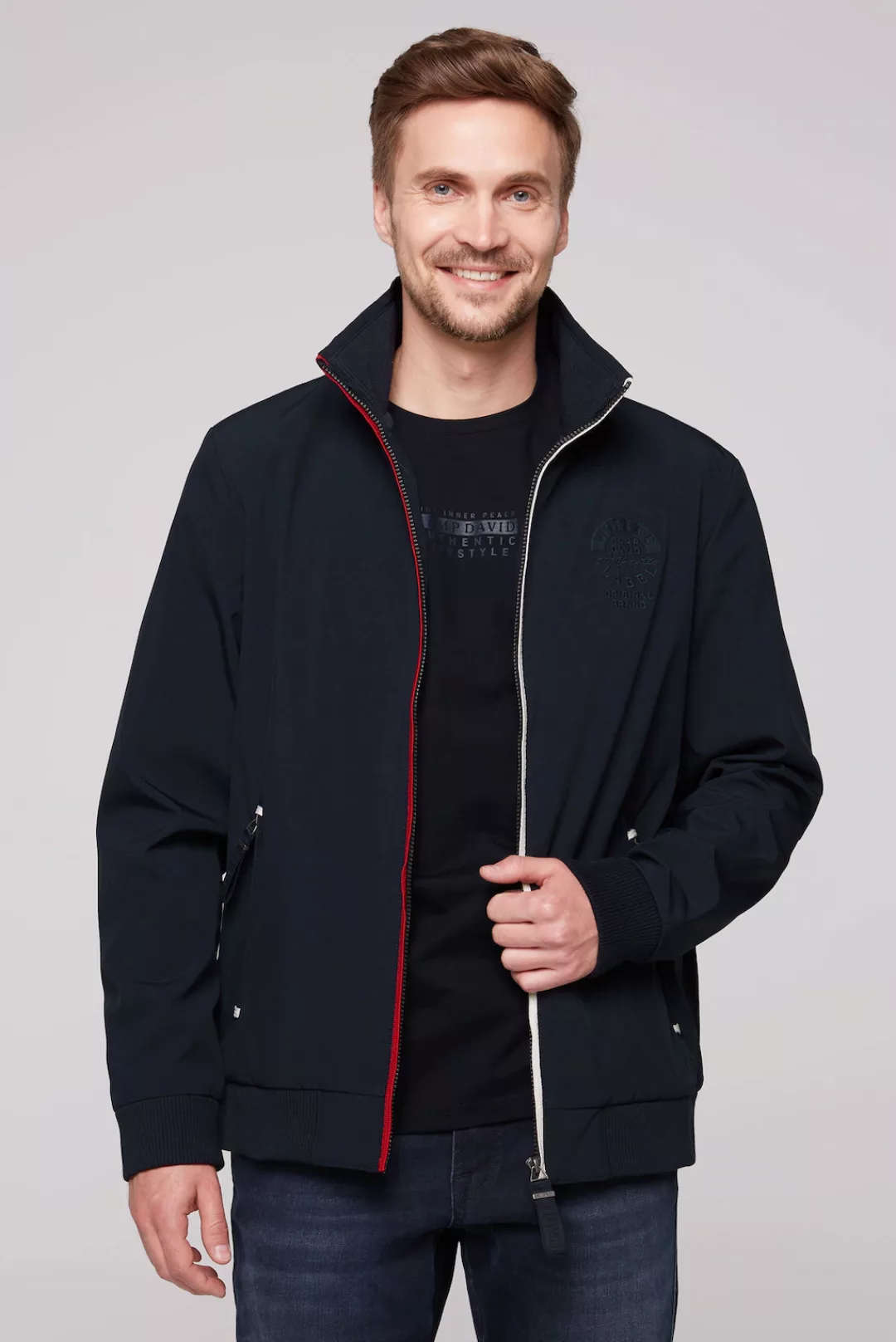 CAMP DAVID Softshelljacke, ohne Kapuze, mit Stehkragen günstig online kaufen