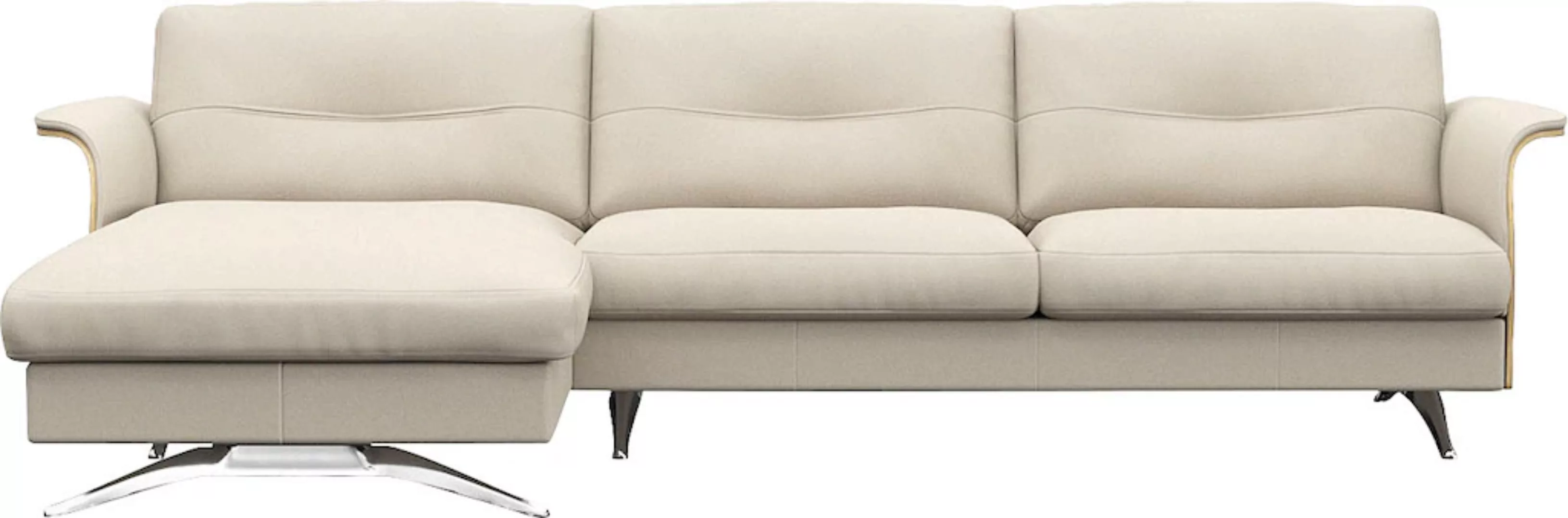 FLEXLUX Ecksofa "Glow, super bequem durch hochwertigem Sitzaufbau mit Feder günstig online kaufen