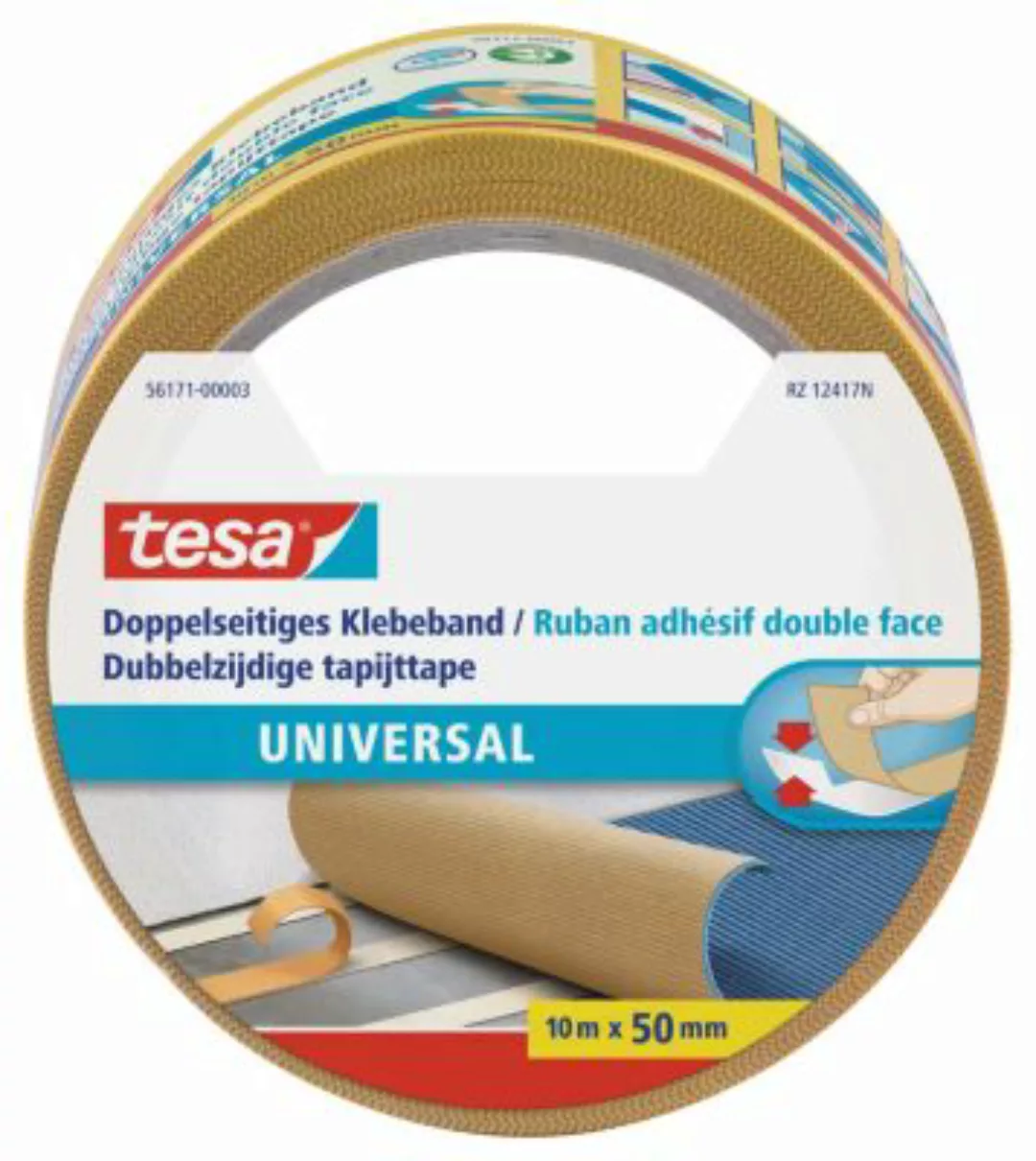 Tesa Doppelseitiges Klebeband Universal 10 m x 50 mm günstig online kaufen