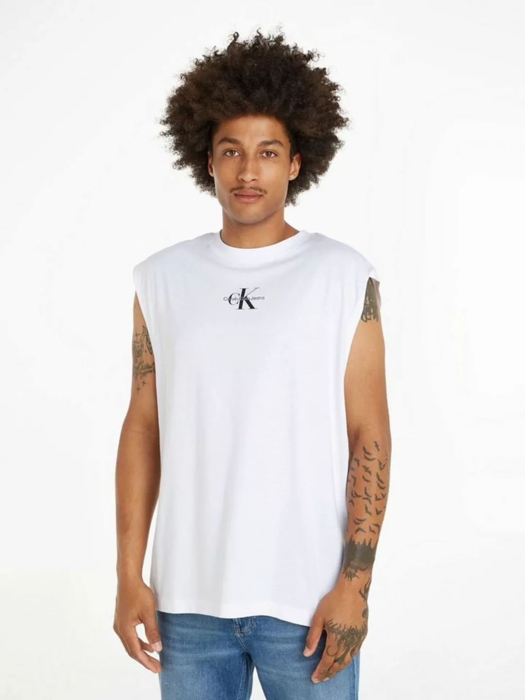 Calvin Klein Jeans T-Shirt MONOLOGO SLEEVELESS TEE mit Logodruck günstig online kaufen