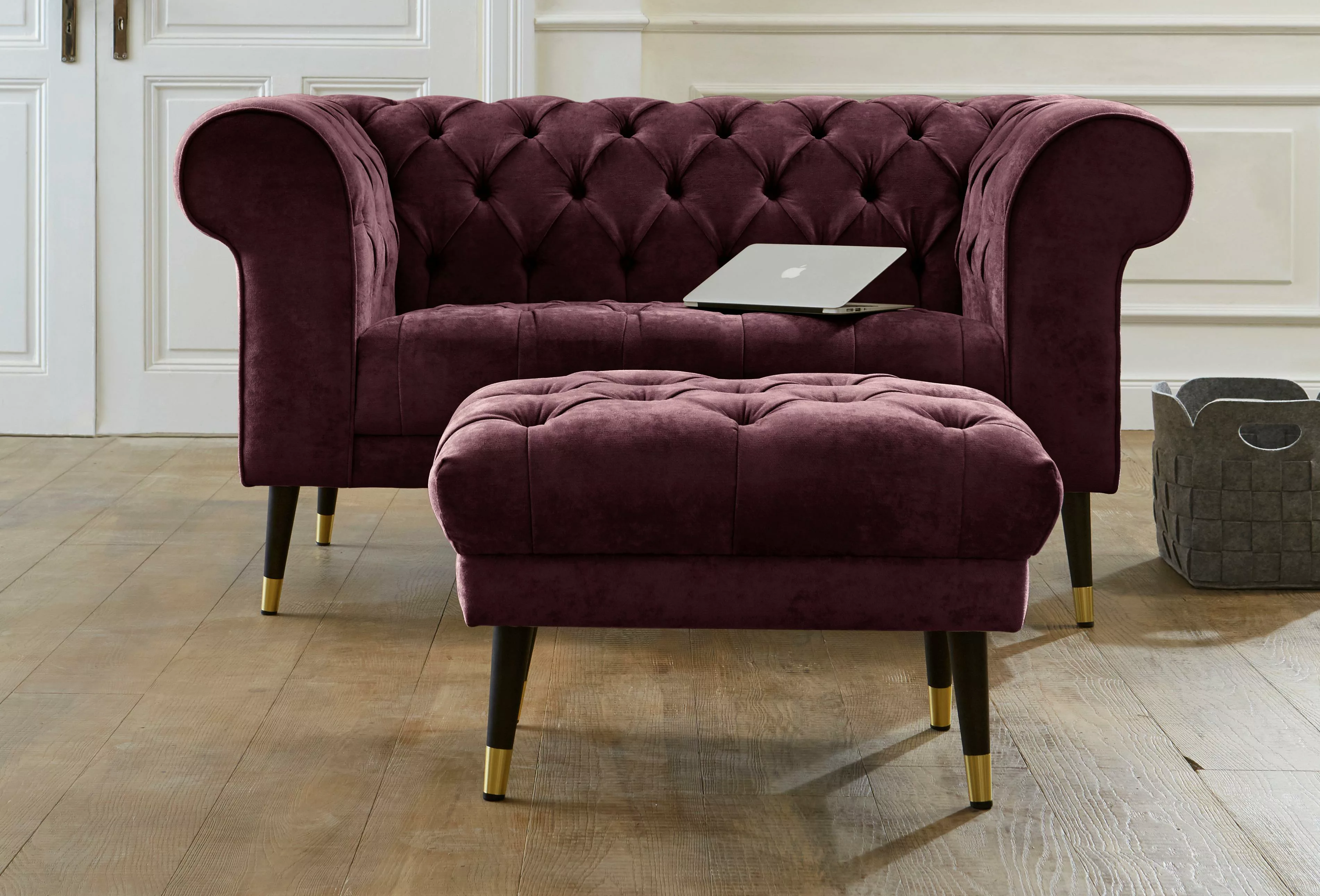 Guido Maria Kretschmer Home&Living Chesterfield-Sofa Tinnum günstig online kaufen