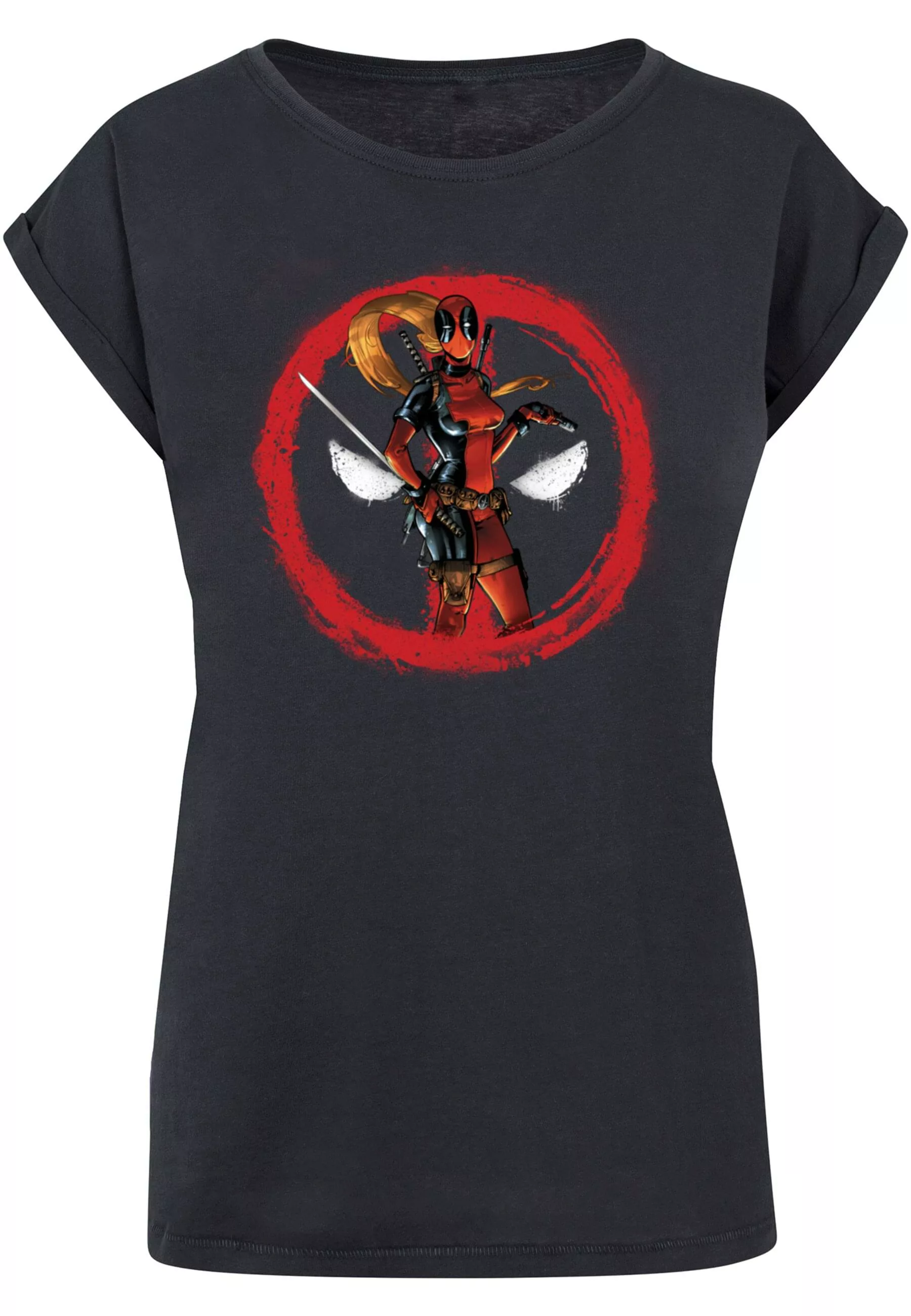 ABSOLUTE CULT T-Shirt "ABSOLUTE CULT Damen Ladies Deadpool - Lady Distresse günstig online kaufen