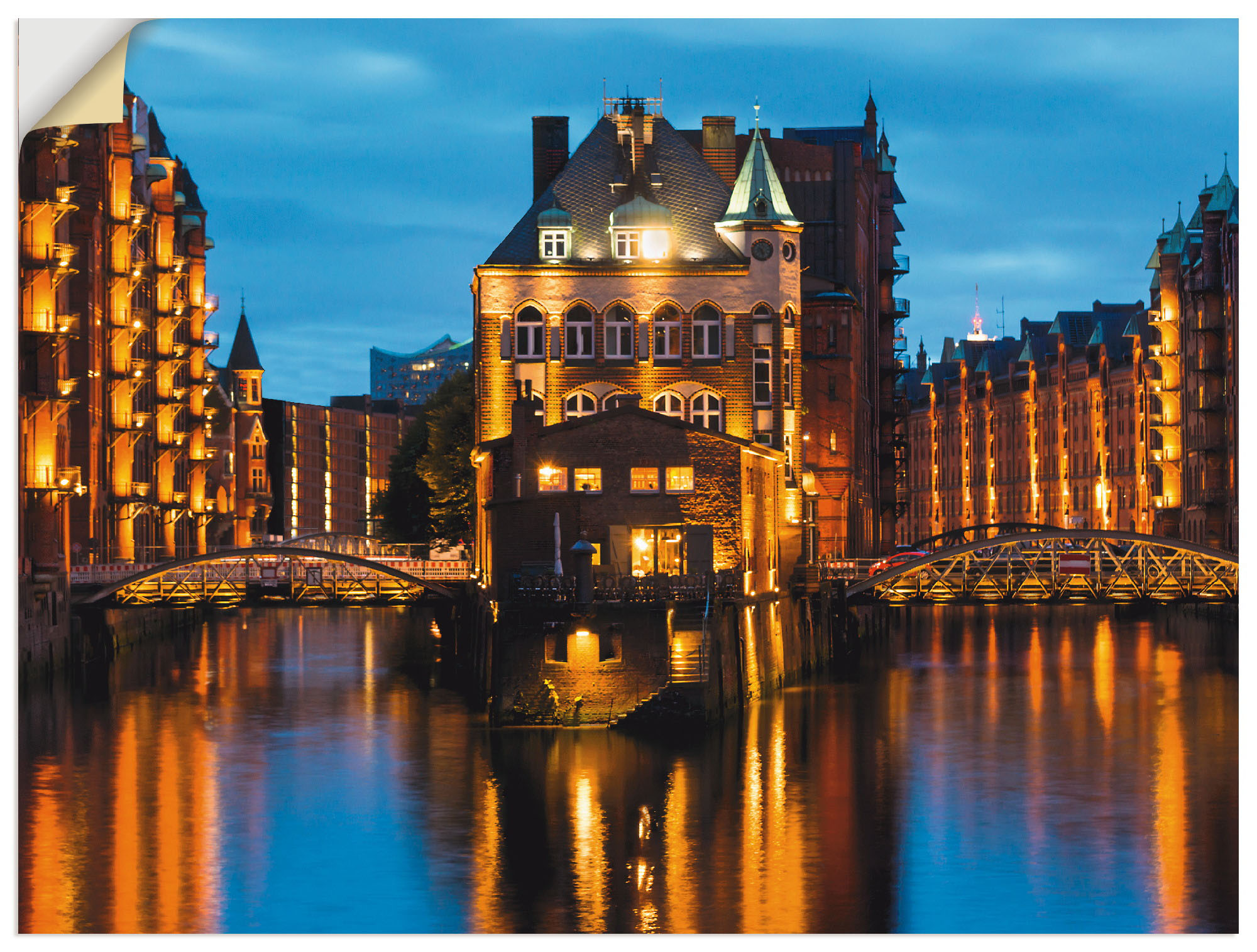 Artland Wandbild "Teil der alten Speicherstadt in Hamburg", Deutschland, (1 günstig online kaufen