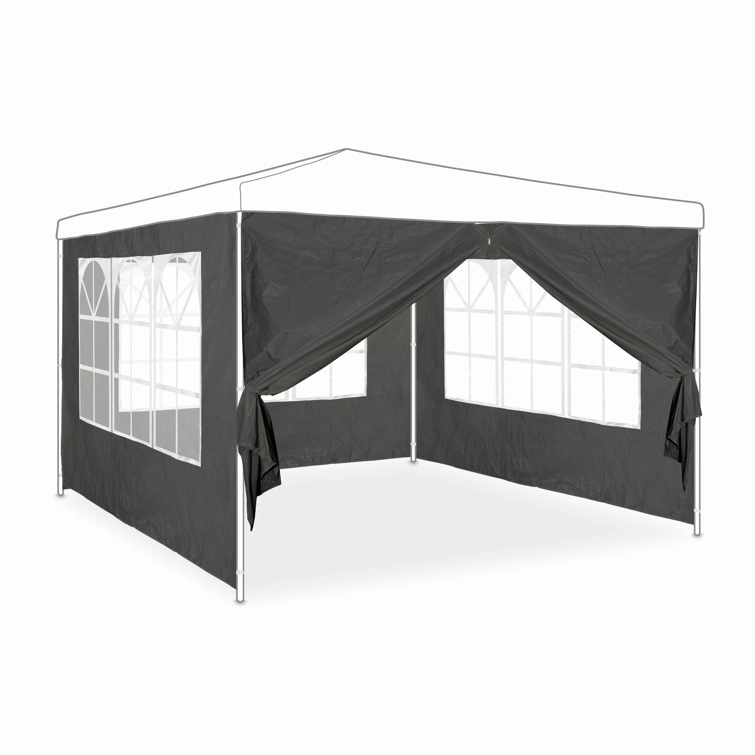 relaxdays Pavillonseitenteil Pavillon Seitenwand 4er-Set - günstig online kaufen
