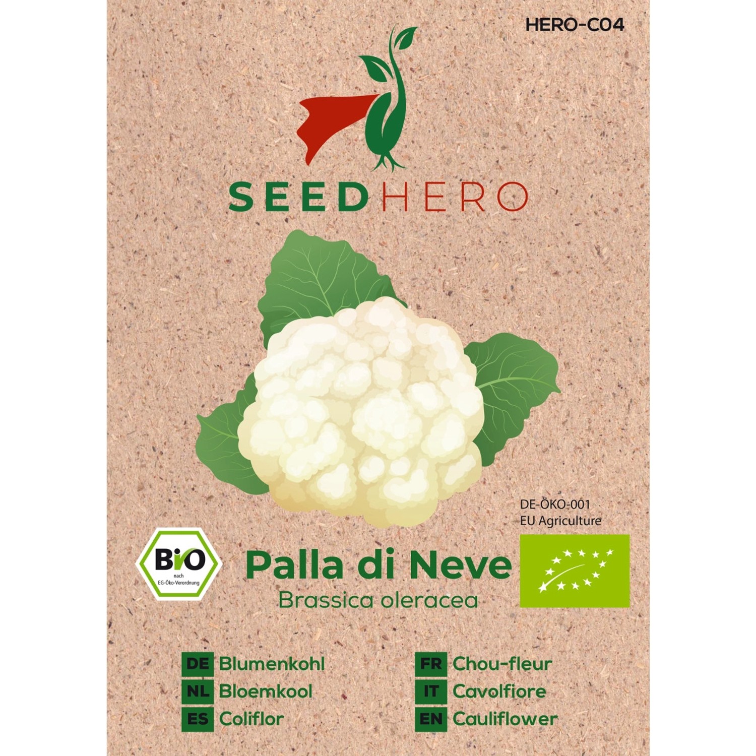 Seedhero BIO Blumenkohl Palla Di Neve Samen günstig online kaufen