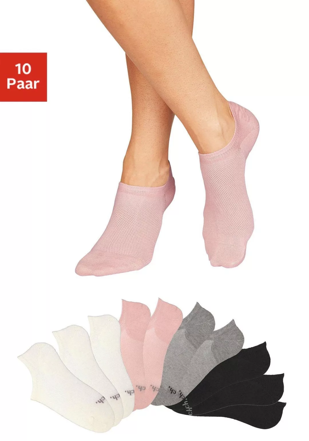 Bench. Sneakersocken, (Set, 10 Paar) günstig online kaufen