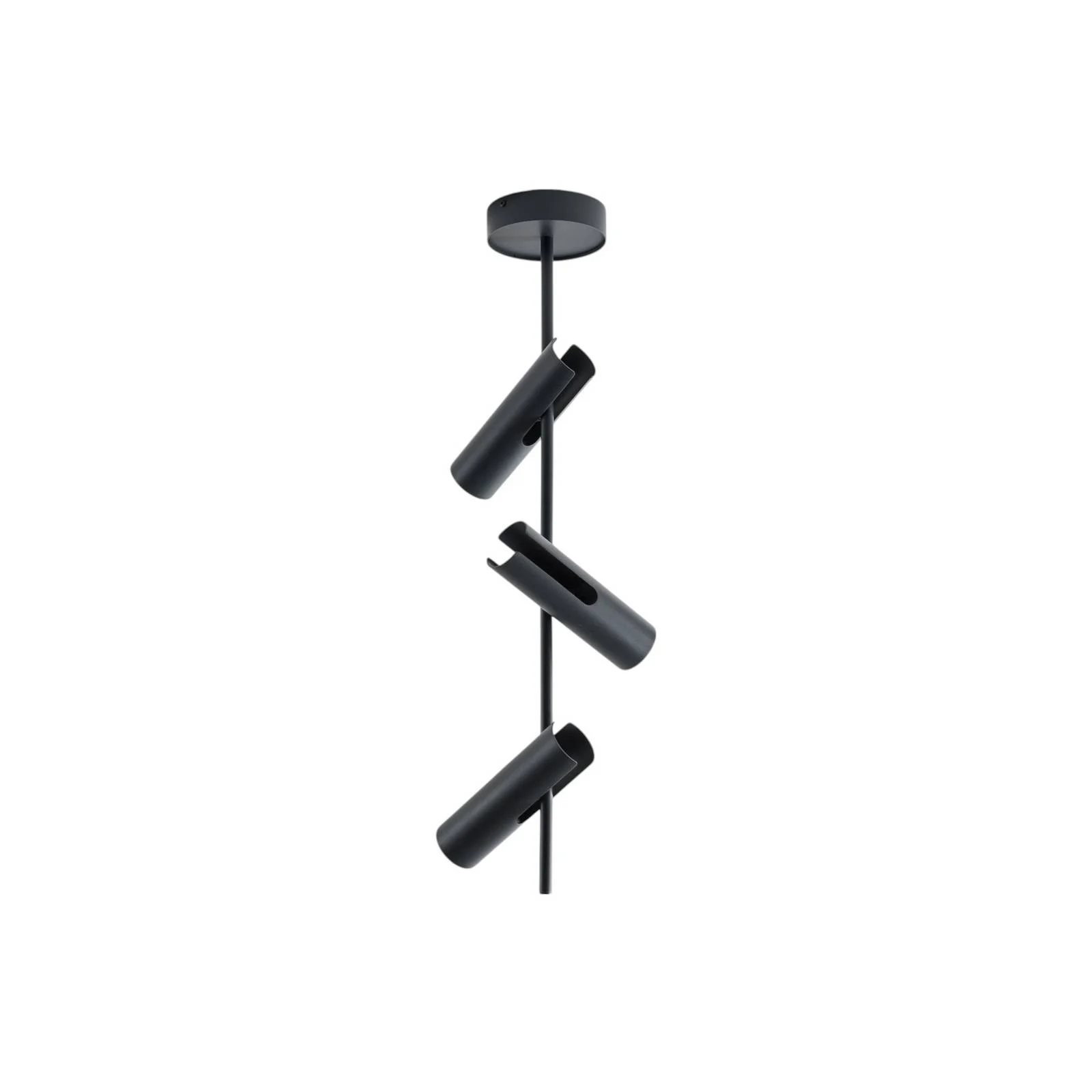 Deckenspot Leda 3, anthrazit, 3-flammig, Stahl, Höhe 76 cm günstig online kaufen