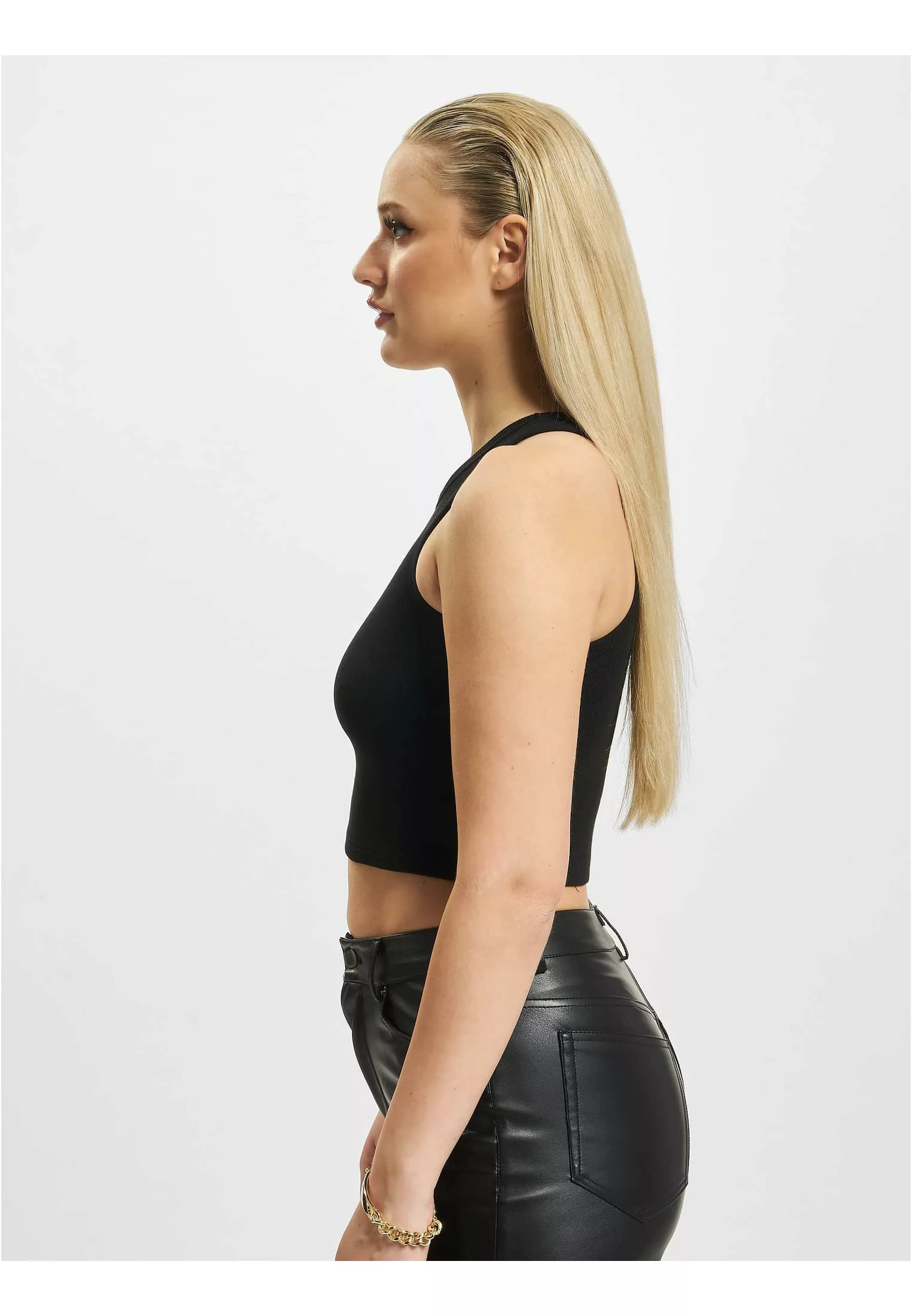 DEF Crop-Top "DEF Damen DEF Inga Ribbed Tanktop" günstig online kaufen