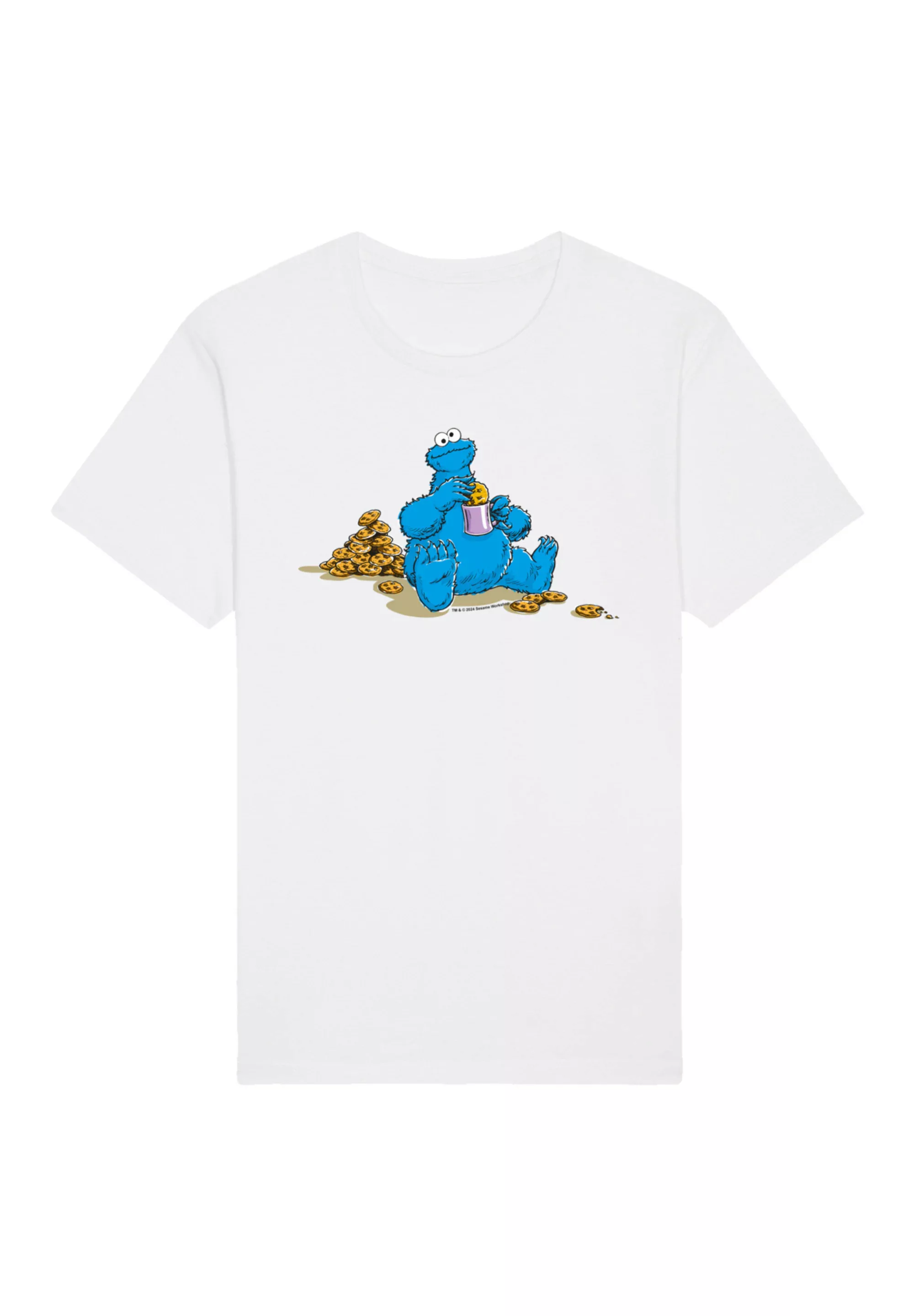 F4NT4STIC T-Shirt "Sesamstraße Cookie Monster Coockietime", Premium Qualitä günstig online kaufen