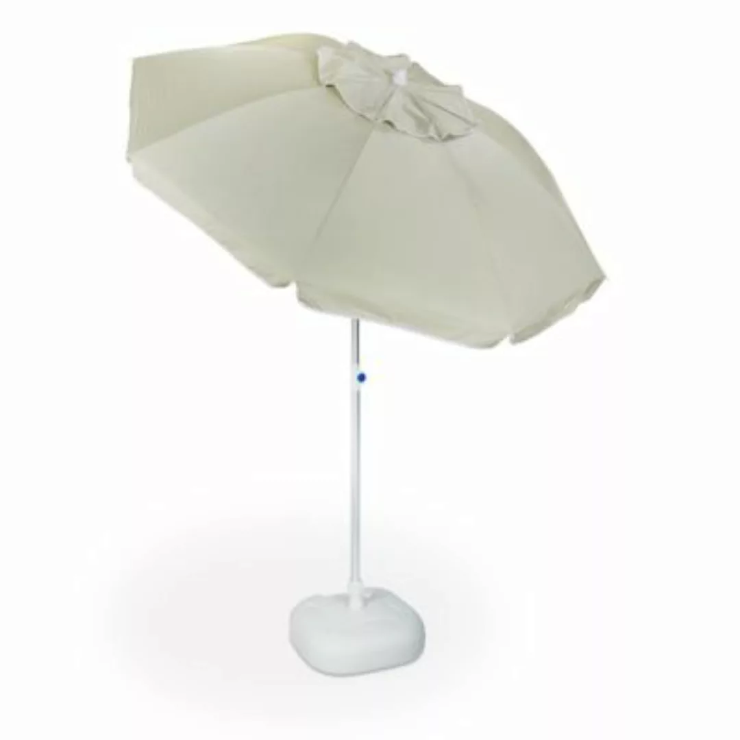 relaxdays Sonnenschirm Set mit Schirm und Ständer beige günstig online kaufen