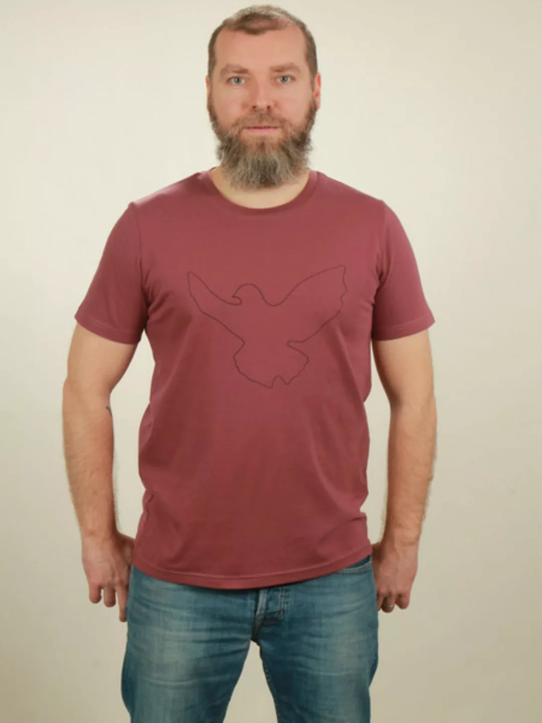 T-shirt Herren - Dove - Berry günstig online kaufen