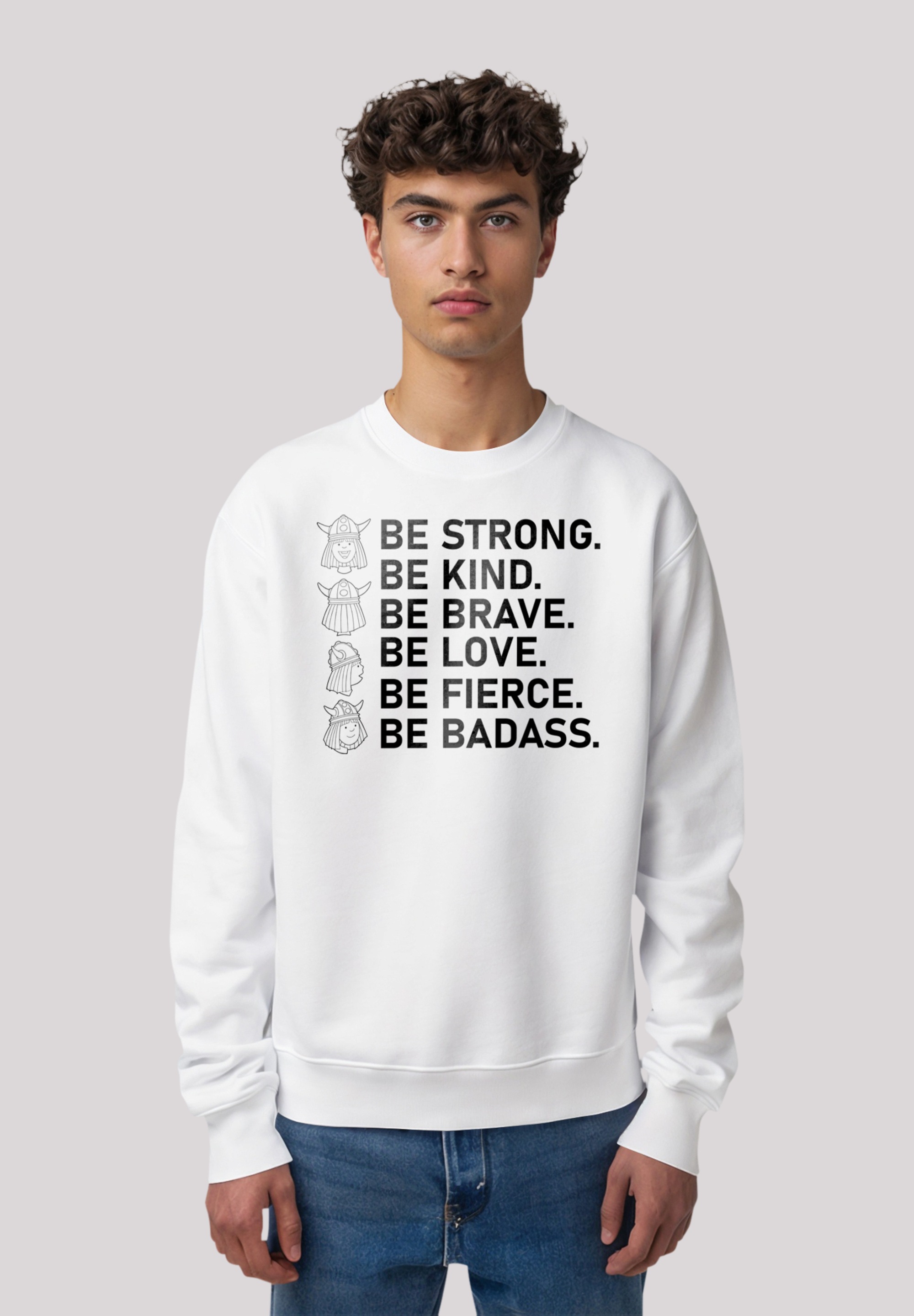 F4NT4STIC Sweatshirt "Wickie Be Badass", Premium Qualität günstig online kaufen