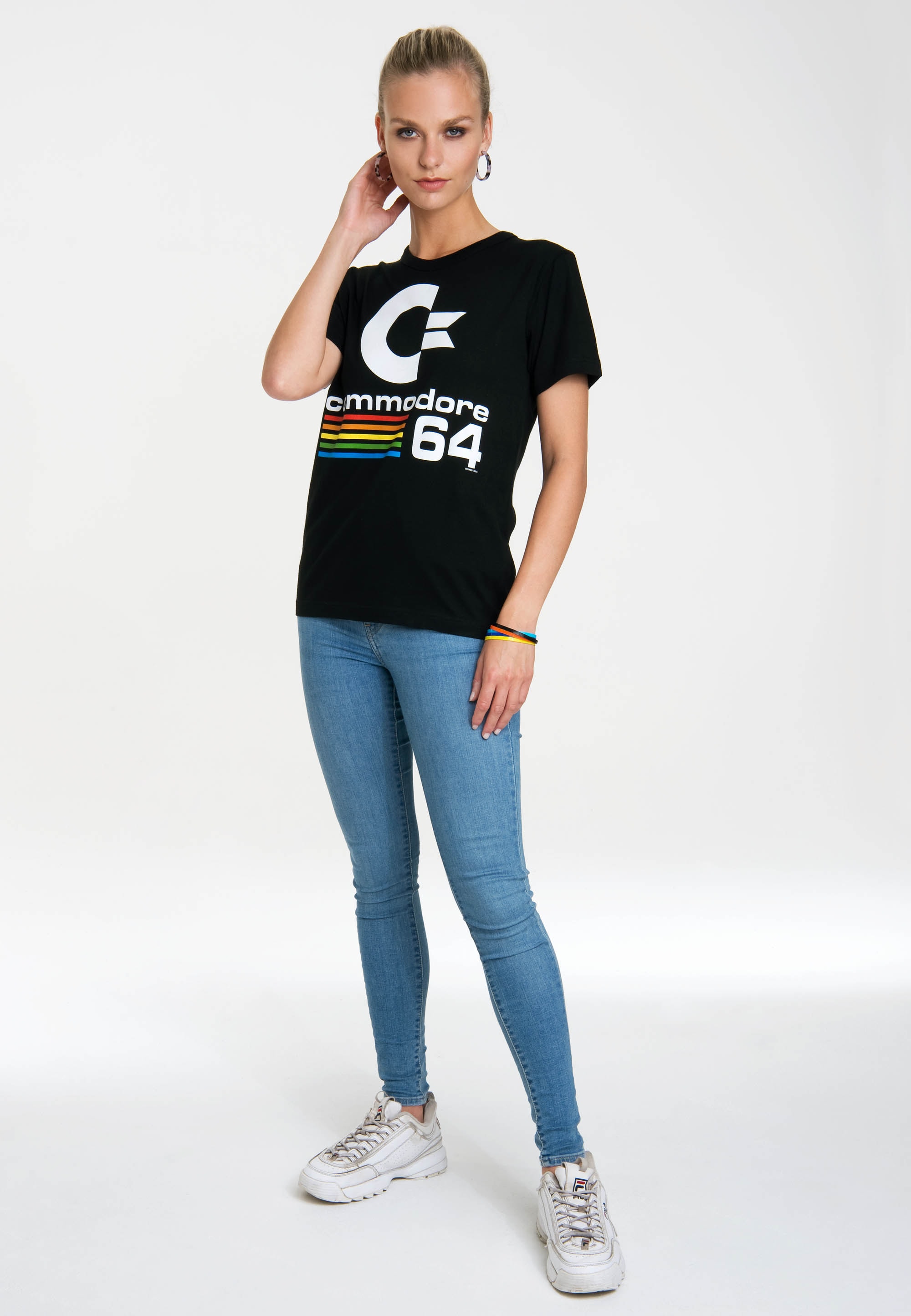 LOGOSHIRT T-Shirt "Commodore C64", mit lizenziertem Originaldesign günstig online kaufen