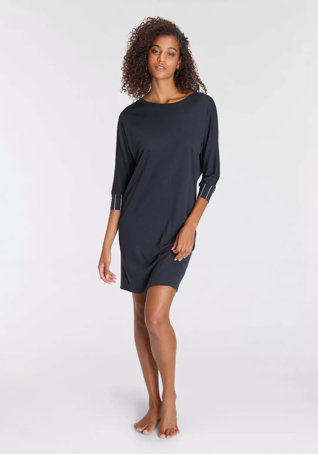 Schiesser Nachthemd ""Modern Nightwear"", mit 3/4 Fledermausärmeln günstig online kaufen