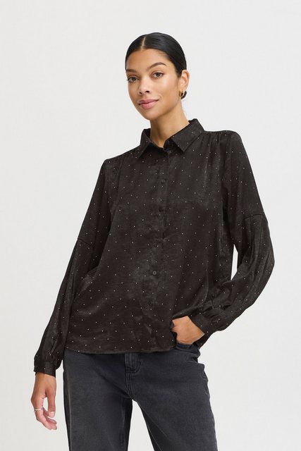 b.young Langarmbluse BYHALLE SHIRT - glänzende Bluse mit Strass-Details günstig online kaufen