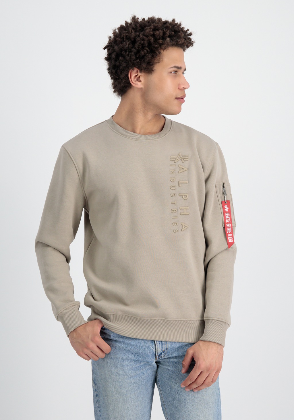 Alpha Industries Sweater "Alpha Industries Men - Sweatshirts Embroidery Swe günstig online kaufen