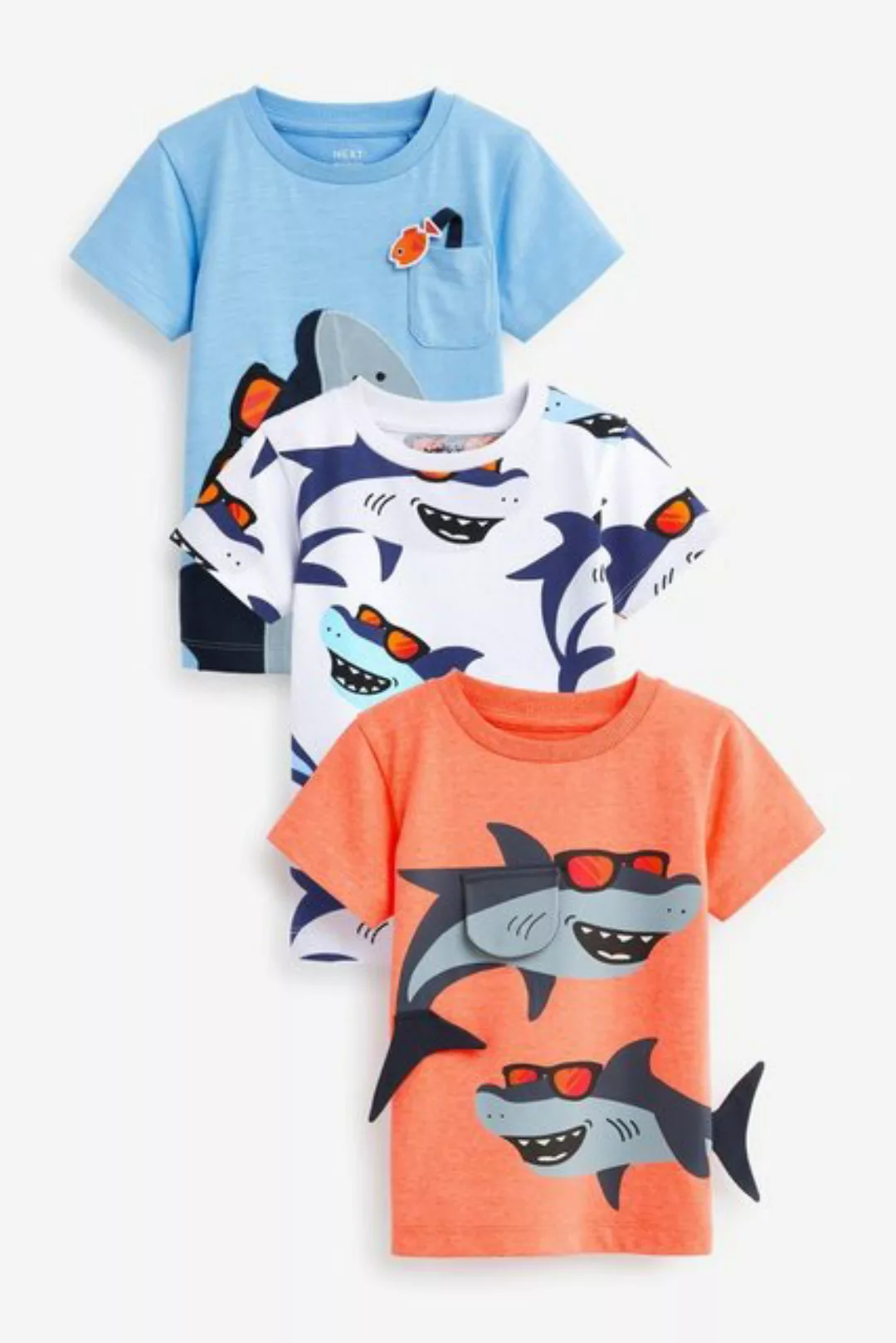 Next T-Shirt Kurzärmelige T-Shirts mit Figurenmotiv, 3er-Pack (3-tlg) günstig online kaufen