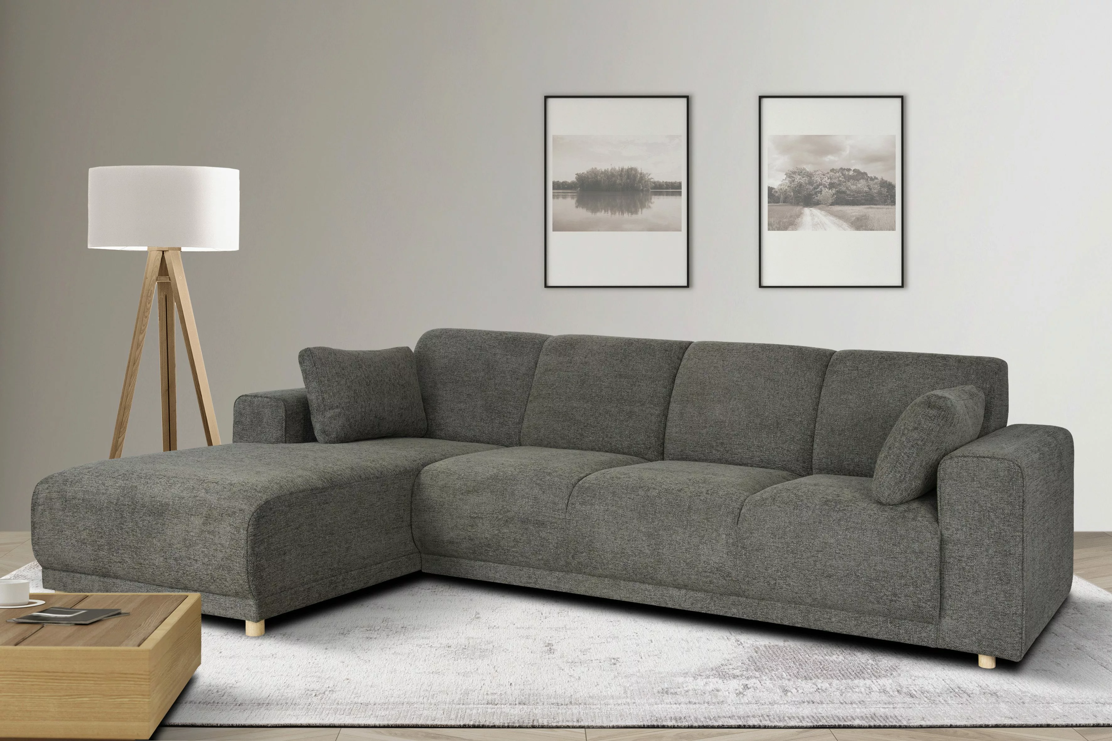 Home affaire Ecksofa "LEMPS wahlweise Recamiere links oder rechts L-Form", günstig online kaufen
