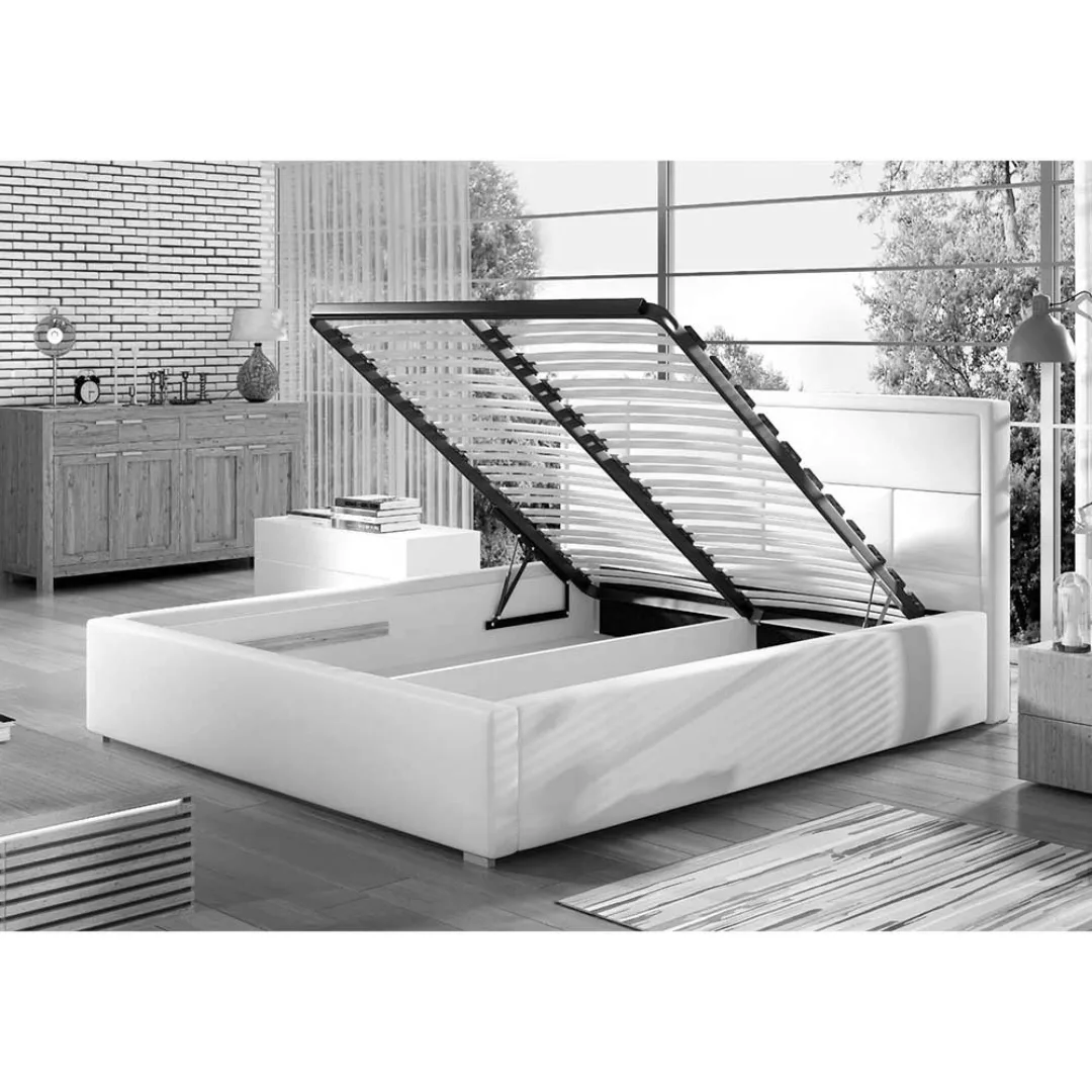 Doppelbett Stoffbett in Braun 223 cm tief günstig online kaufen