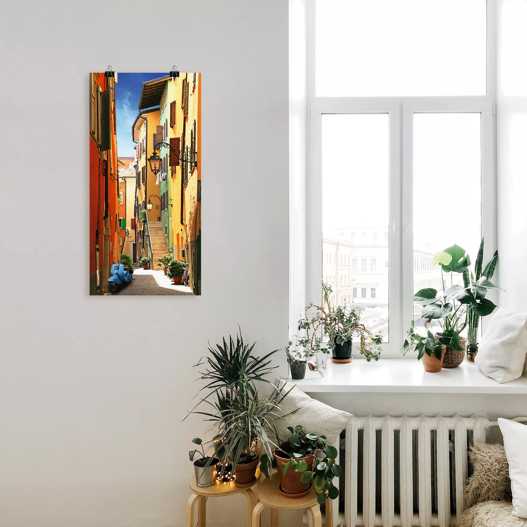 Artland Wandbild "Altstadtgasse Riva del Garda", Architektonische Elemente, günstig online kaufen