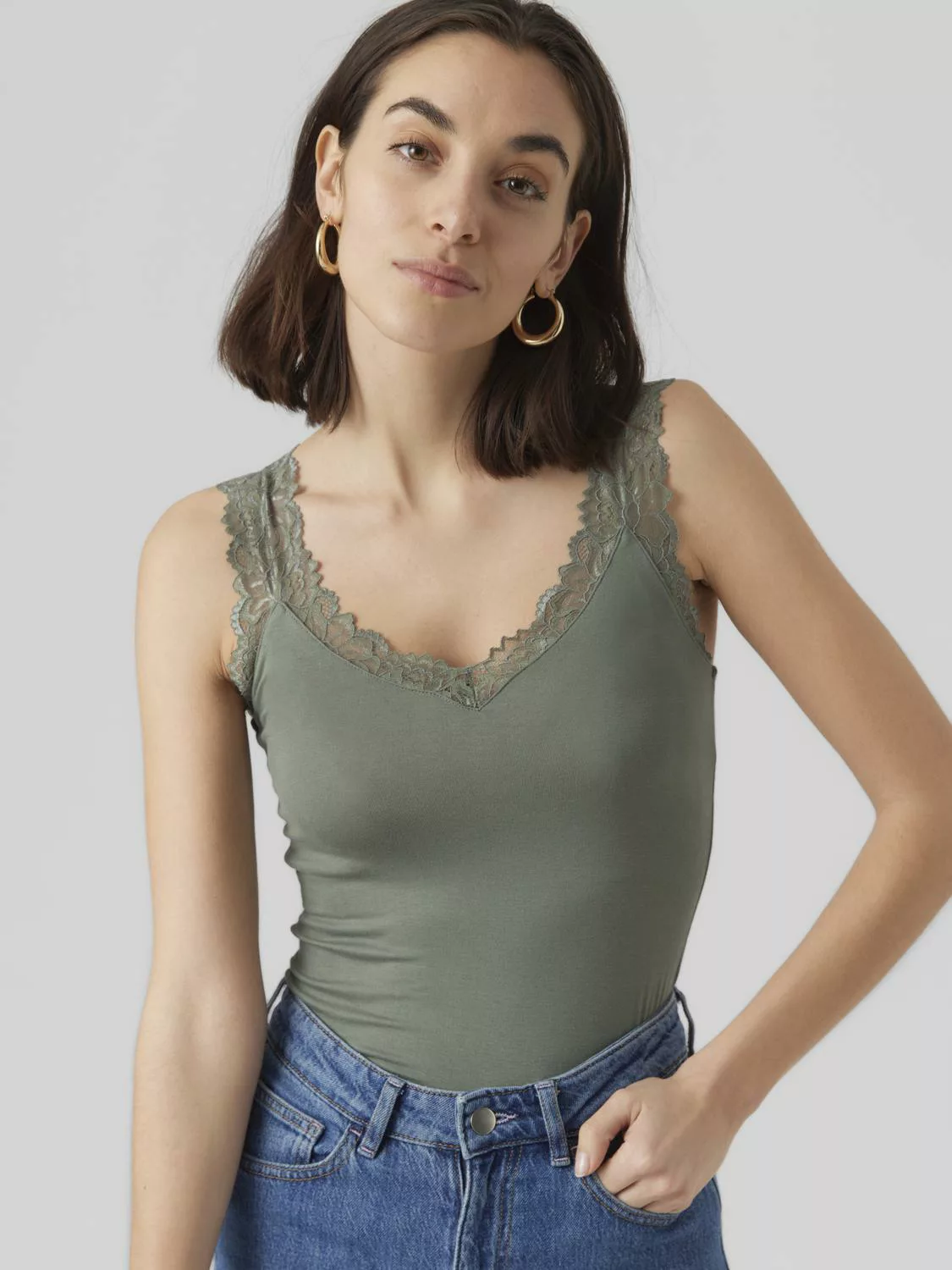 Vero Moda Spitzentop VMROSA SL TOP JRS NOOS günstig online kaufen