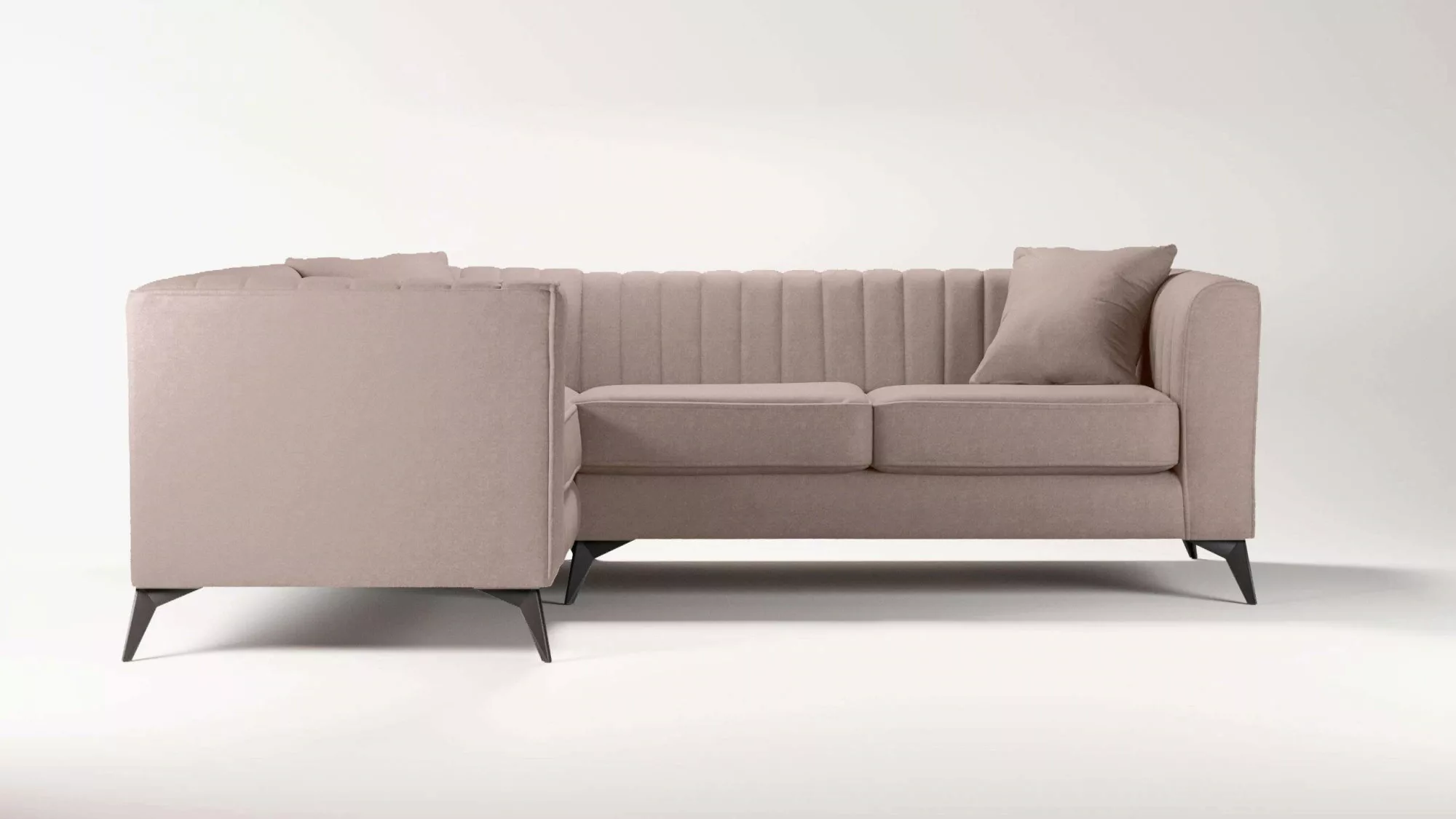 Places of Style Ecksofa »MATTHEW B/T/H: 240/167/74 cm«, L-Form, Steppung im günstig online kaufen